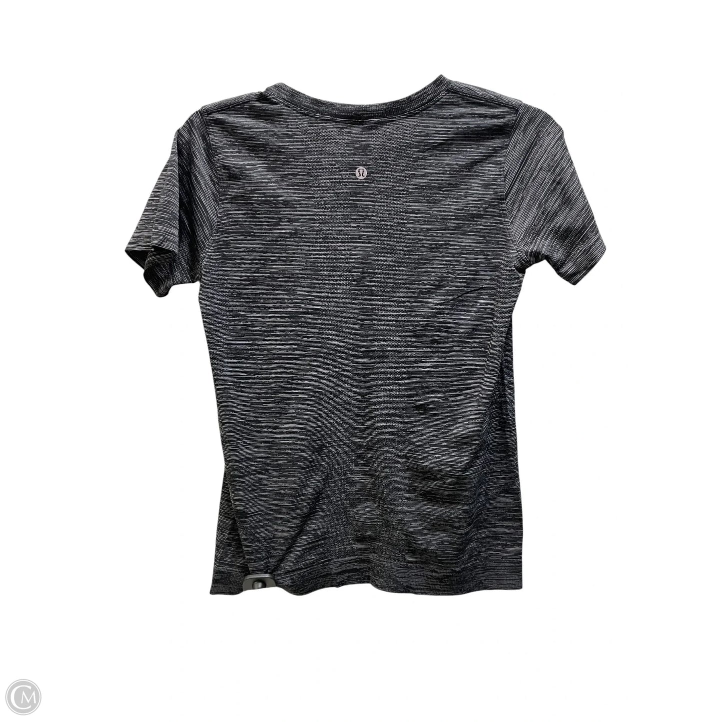 Athletic Top Short Sleeve By Lululemon In Black, Size: 4