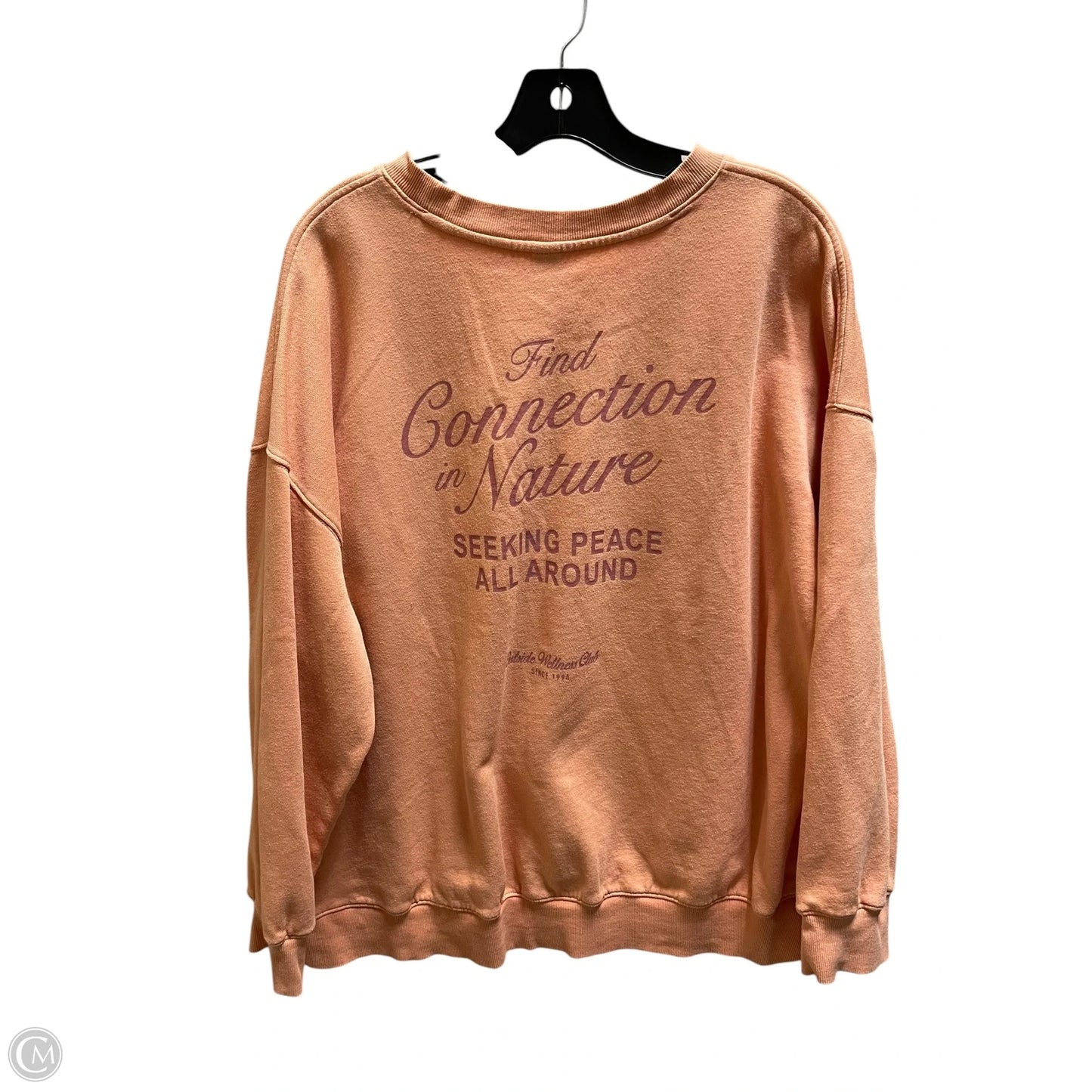 Sweatshirt Crewneck By Old Navy In Orange, Size: L