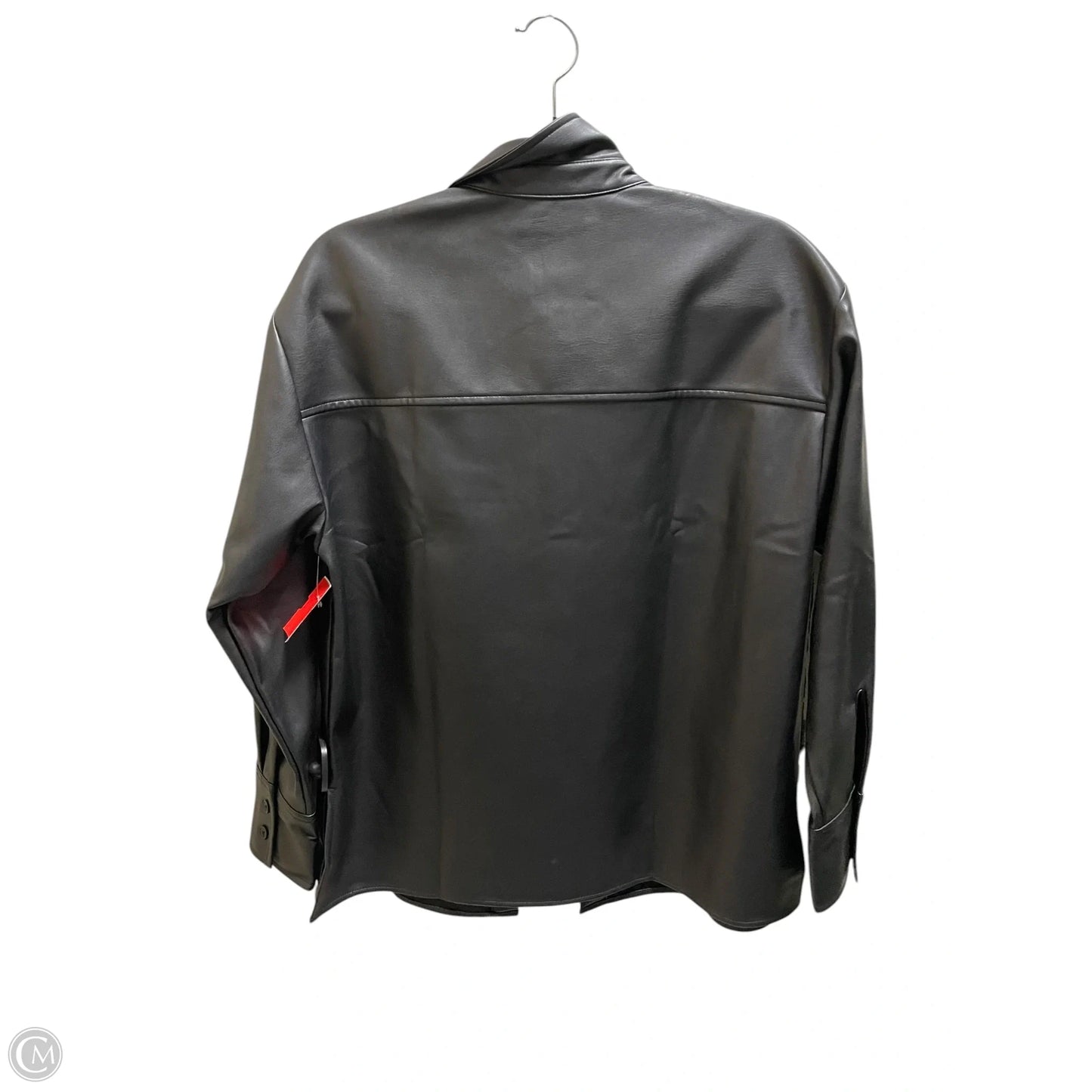 Jacket Leather By Abercrombie And Fitch In Black, Size: S