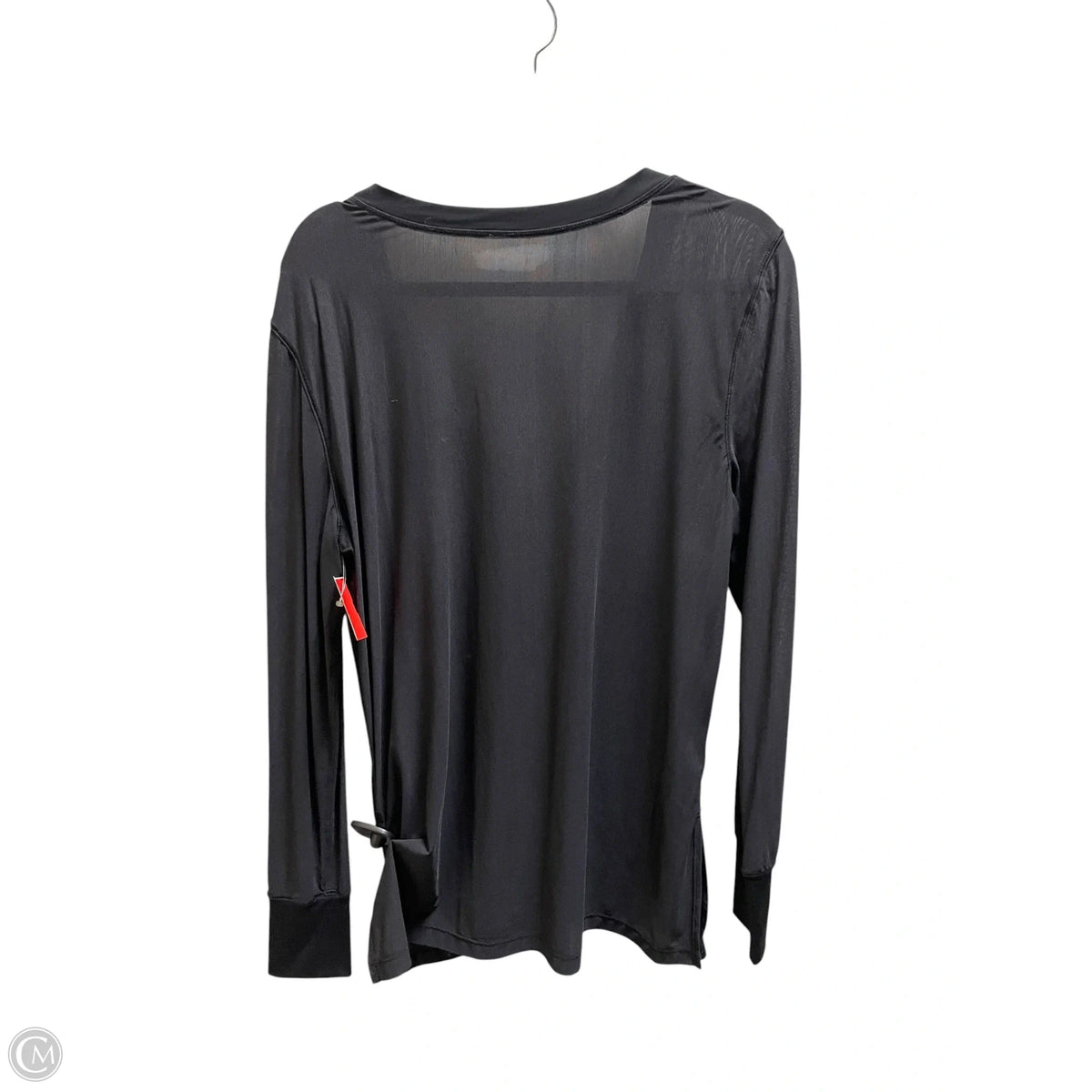 Athletic Top Long Sleeve Collar By Lululemon In Black, Size: S