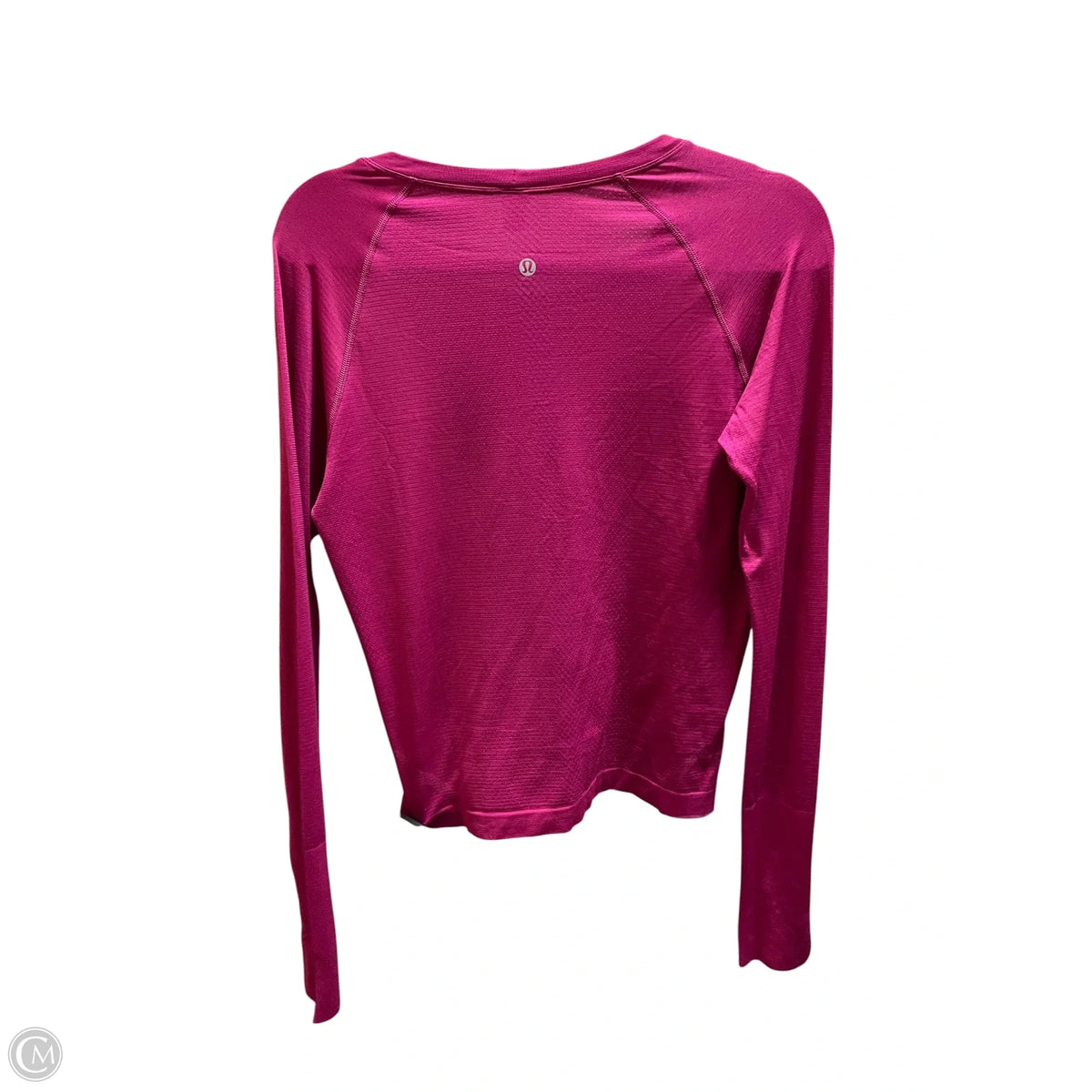 Athletic Top Long Sleeve Collar By Lululemon In Pink, Size: 8