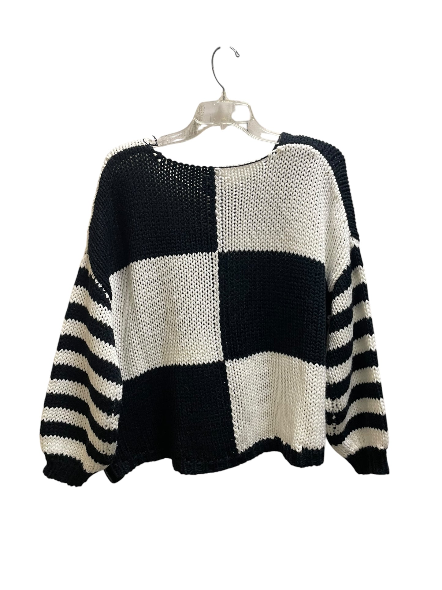 Sweater By Altard State In Black & White, Size: 1x