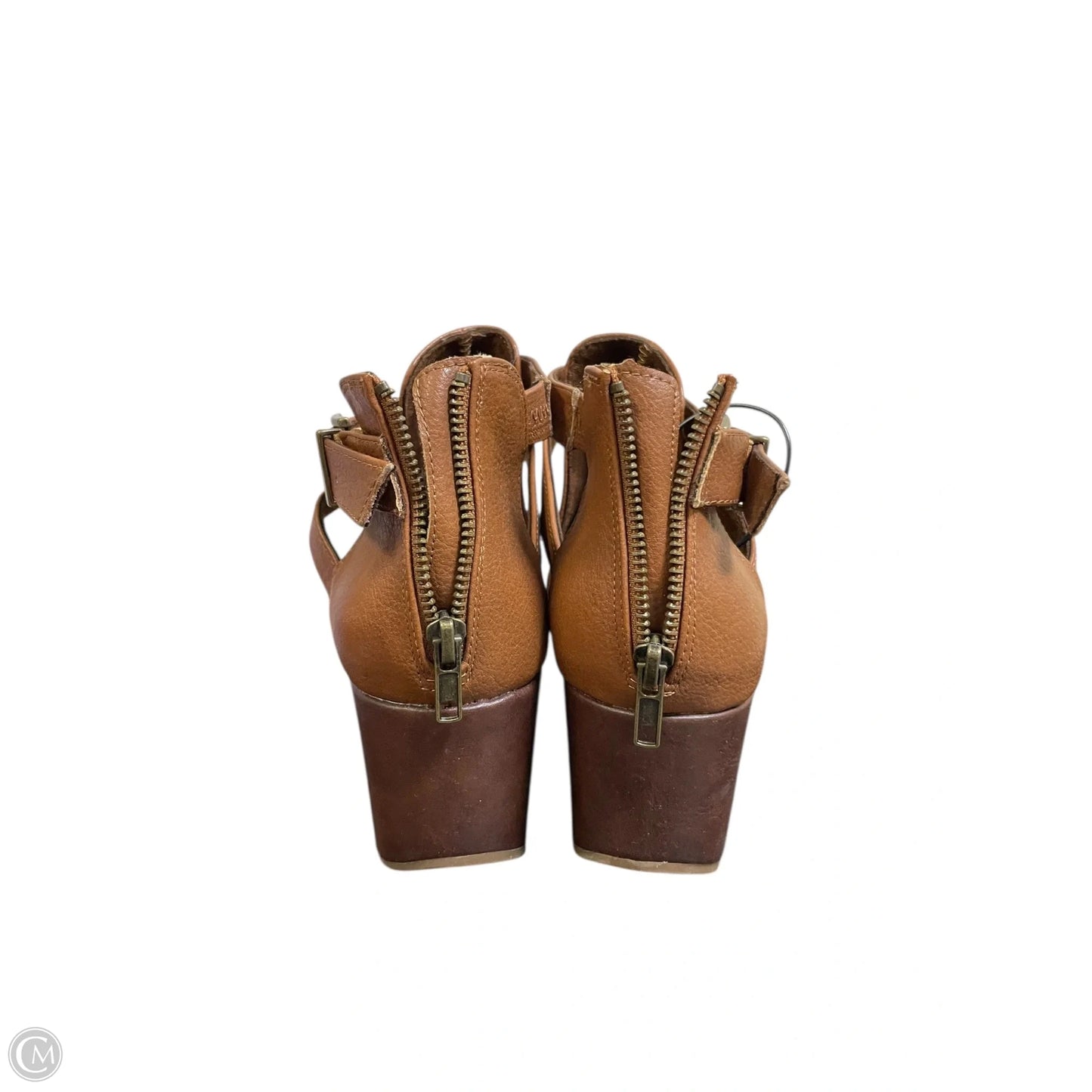 Shoes Heels Block By Yellow Box In Brown, Size: 8.5