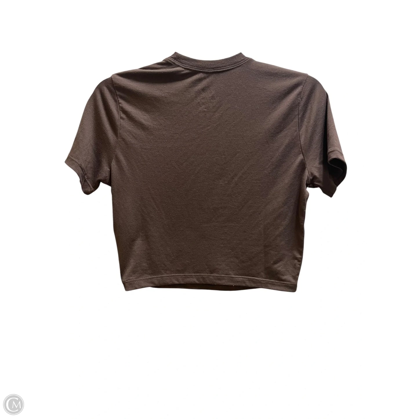 Athletic Top Short Sleeve By Nike Apparel In Brown, Size: S