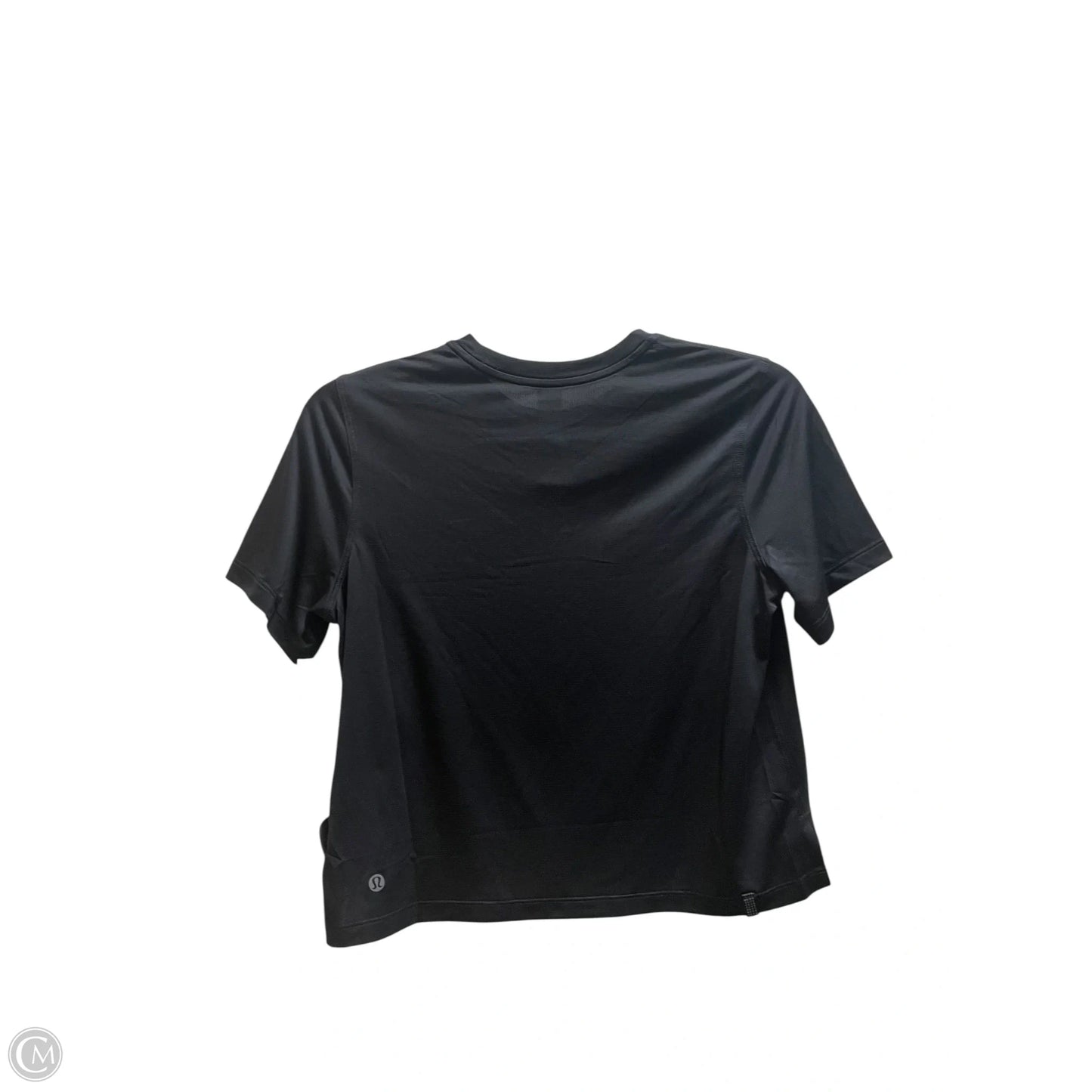Athletic Top Short Sleeve By Lululemon In Black, Size: 6
