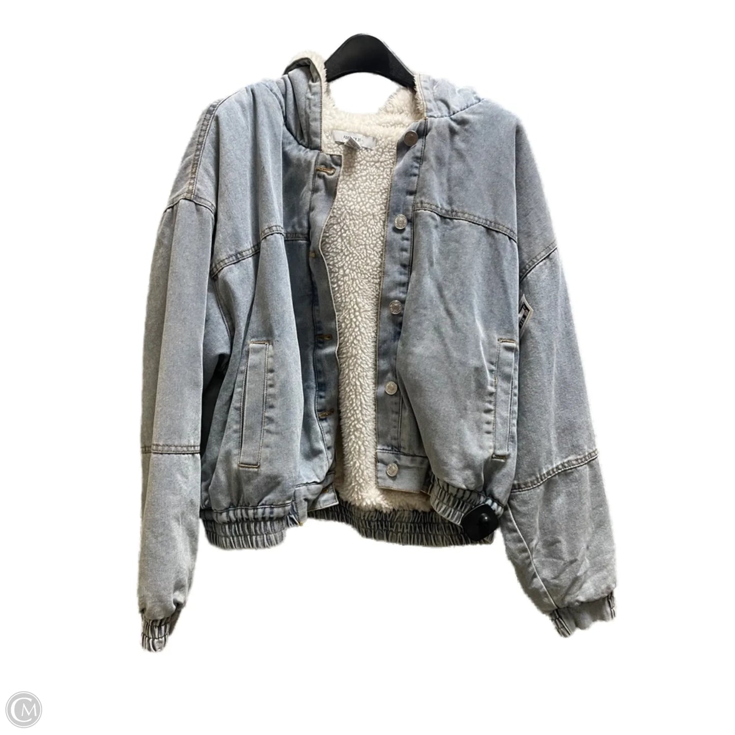 Jacket Other By Forever 21 In Blue Denim, Size: 1x