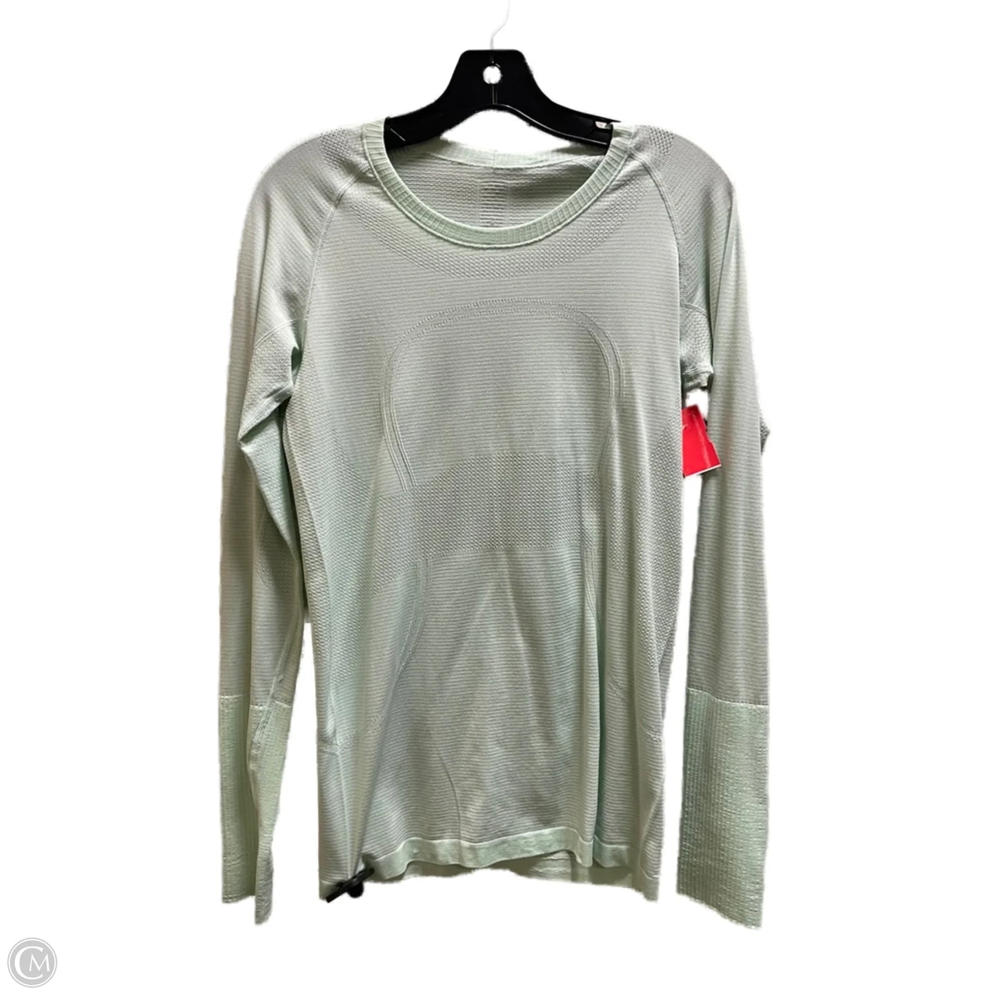 Athletic Top Long Sleeve Crewneck By Lululemon In Green, Size: 8