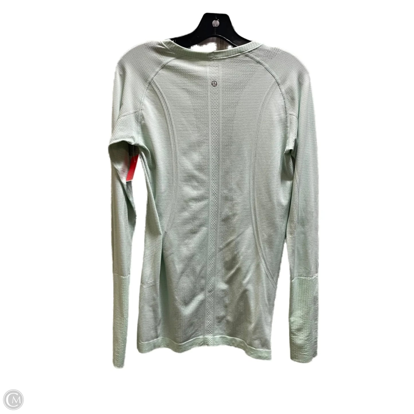 Athletic Top Long Sleeve Crewneck By Lululemon In Green, Size: 8