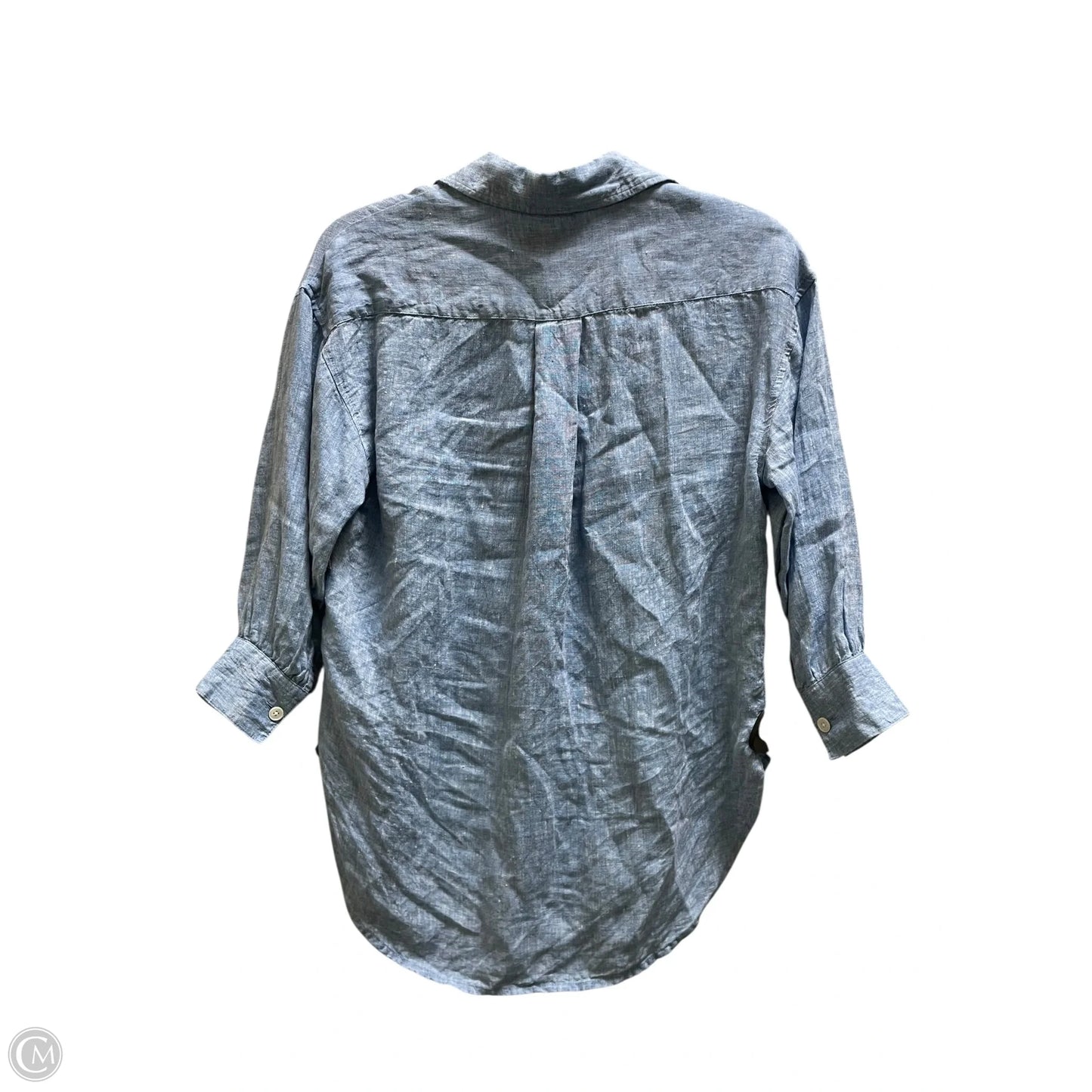 Top Long Sleeve By Madewell In Blue, Size: Xxs