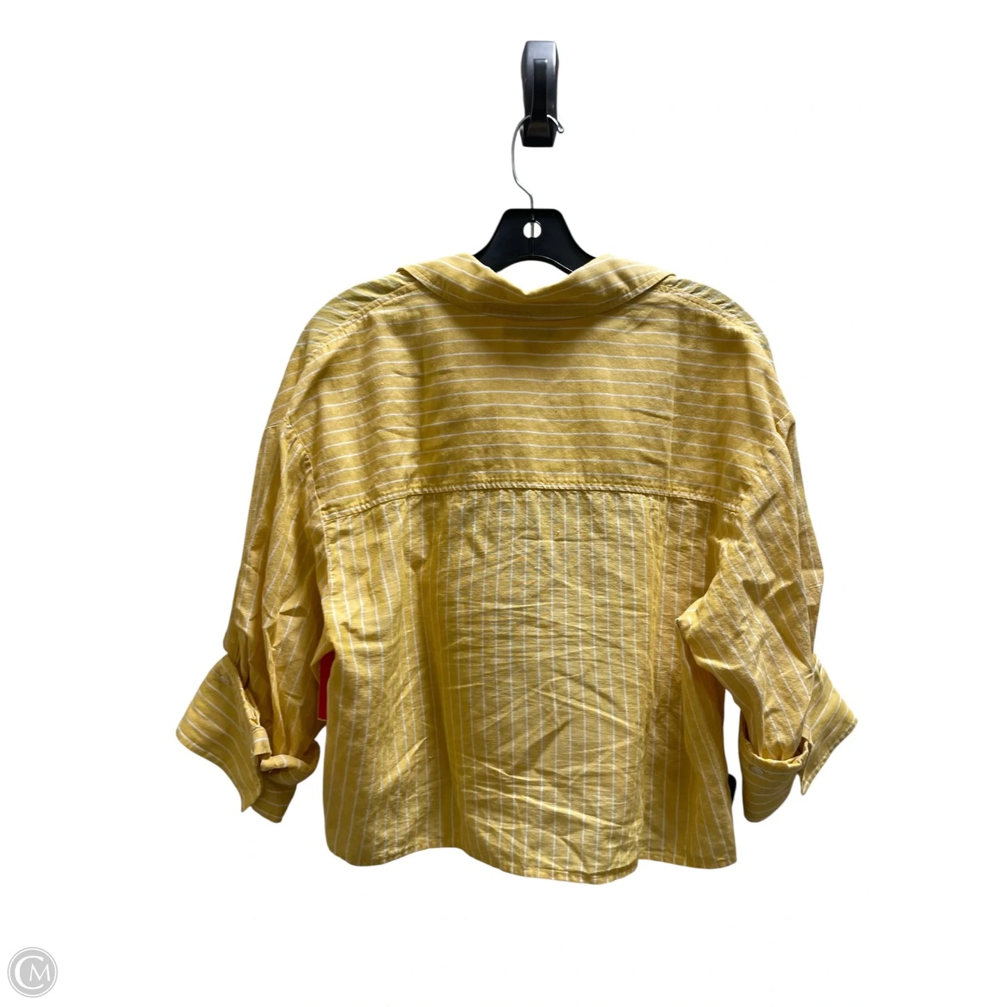 Top Short Sleeve By Madewell In Yellow, Size: Xxs