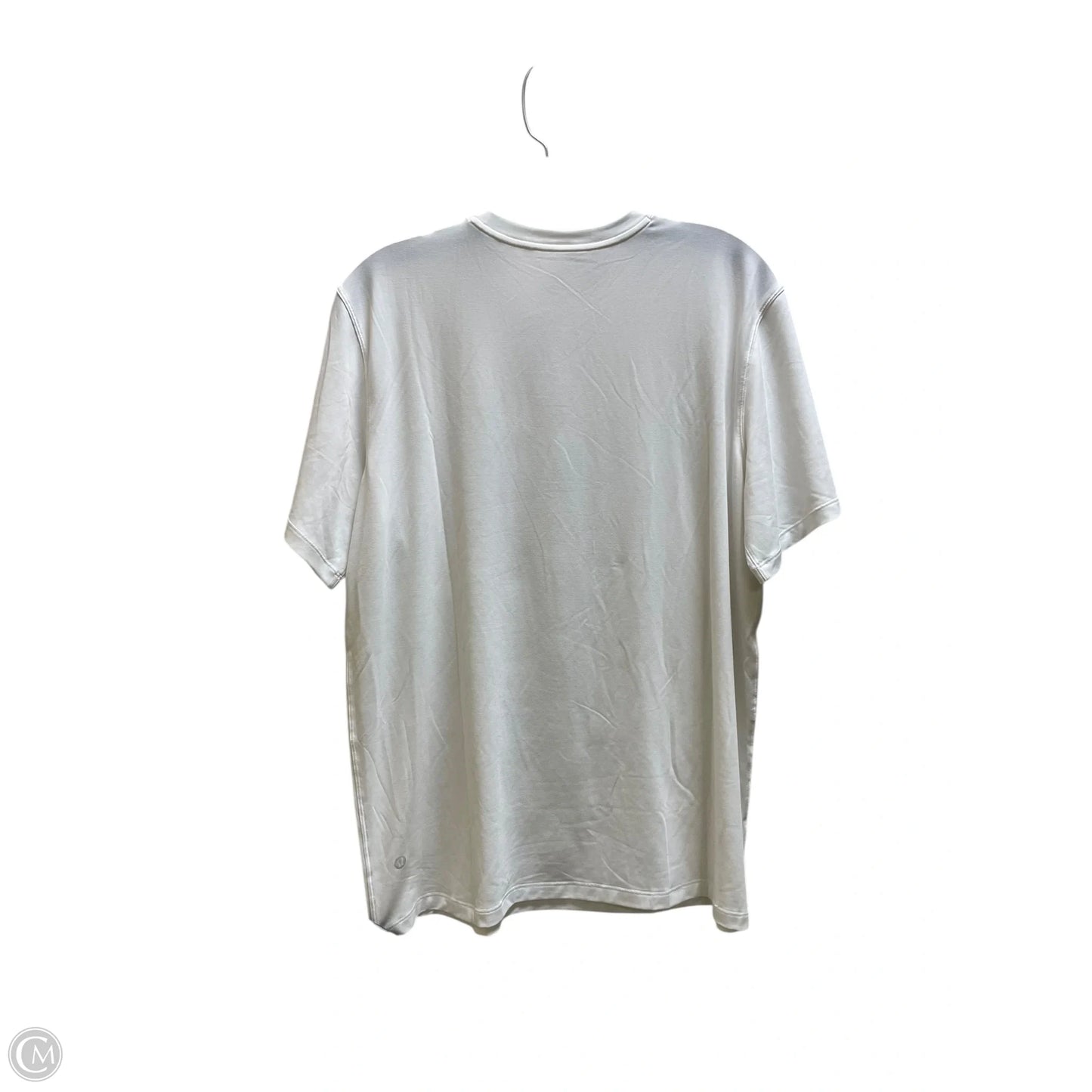 Athletic Top Short Sleeve By Lululemon In White, Size: 8