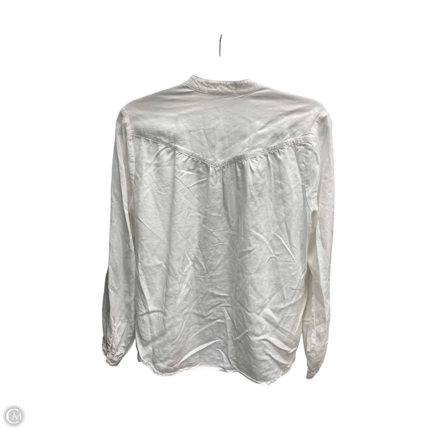 Top Long Sleeve By Cloth & Stone In White, Size: M