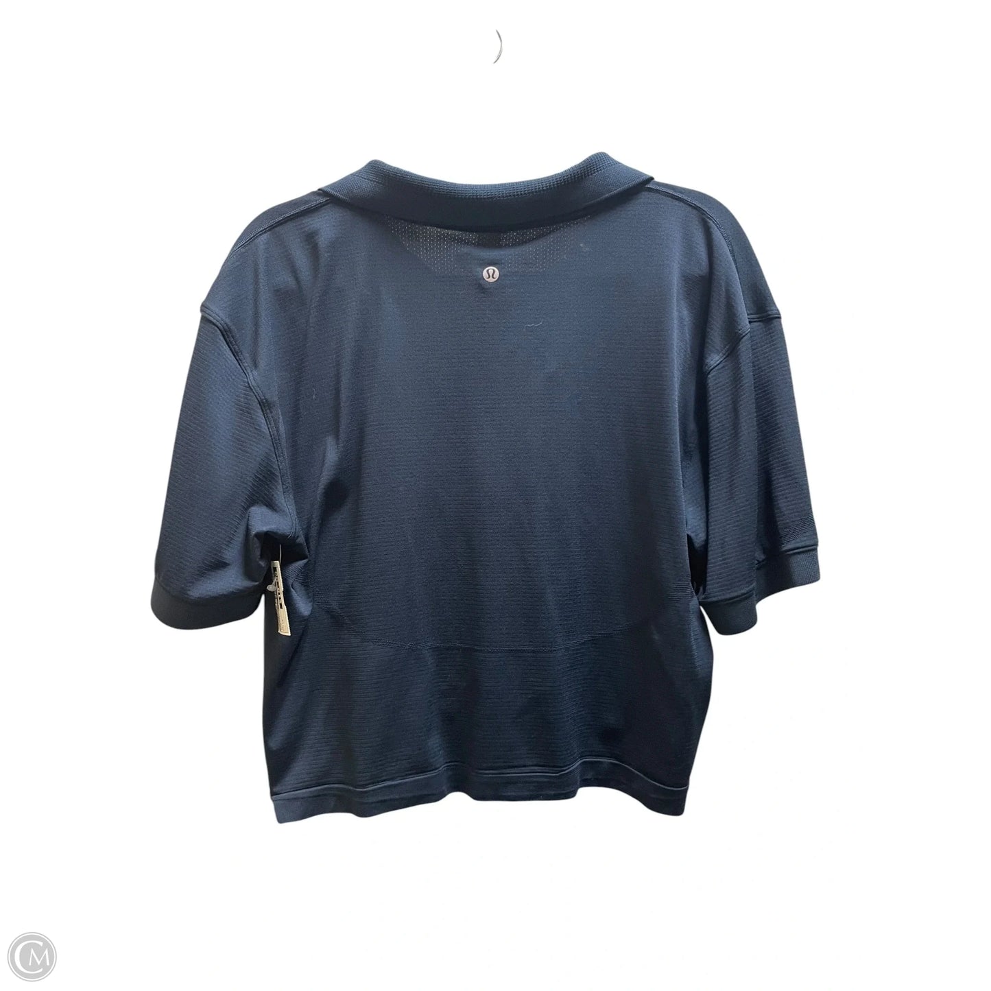 Athletic Top Short Sleeve By Lululemon In Blue, Size: 12