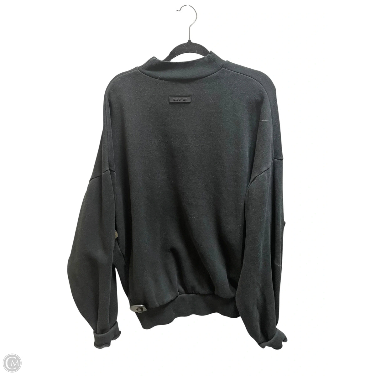 Sweatshirt Crewneck By Essentials In Black, Size: M