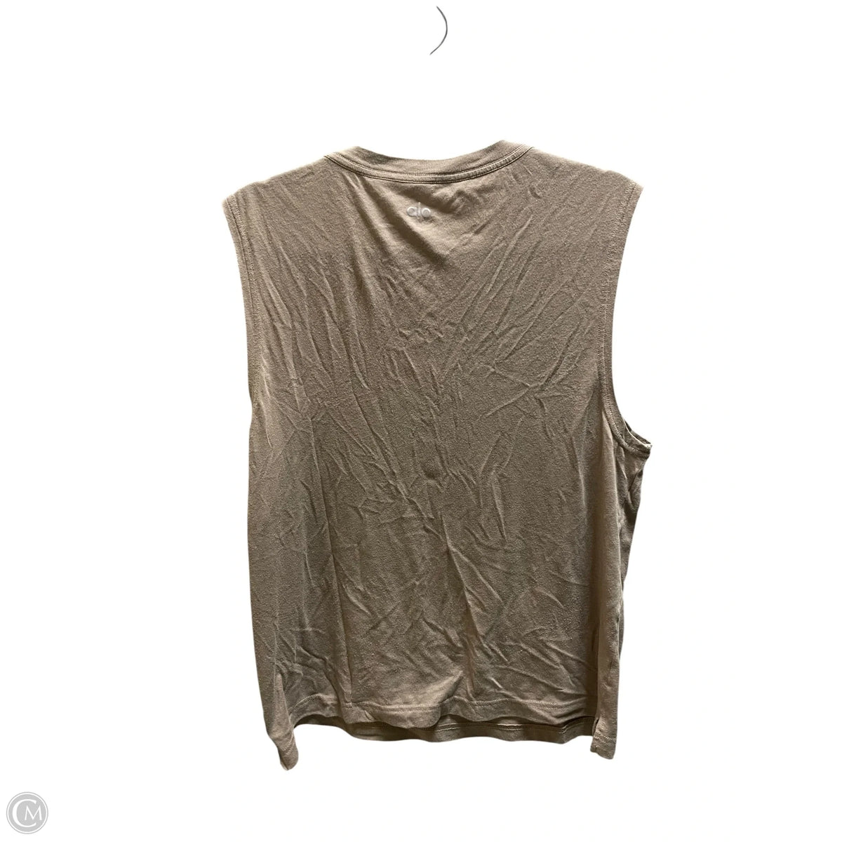 Top Short Sleeve By Alo In Brown, Size: M