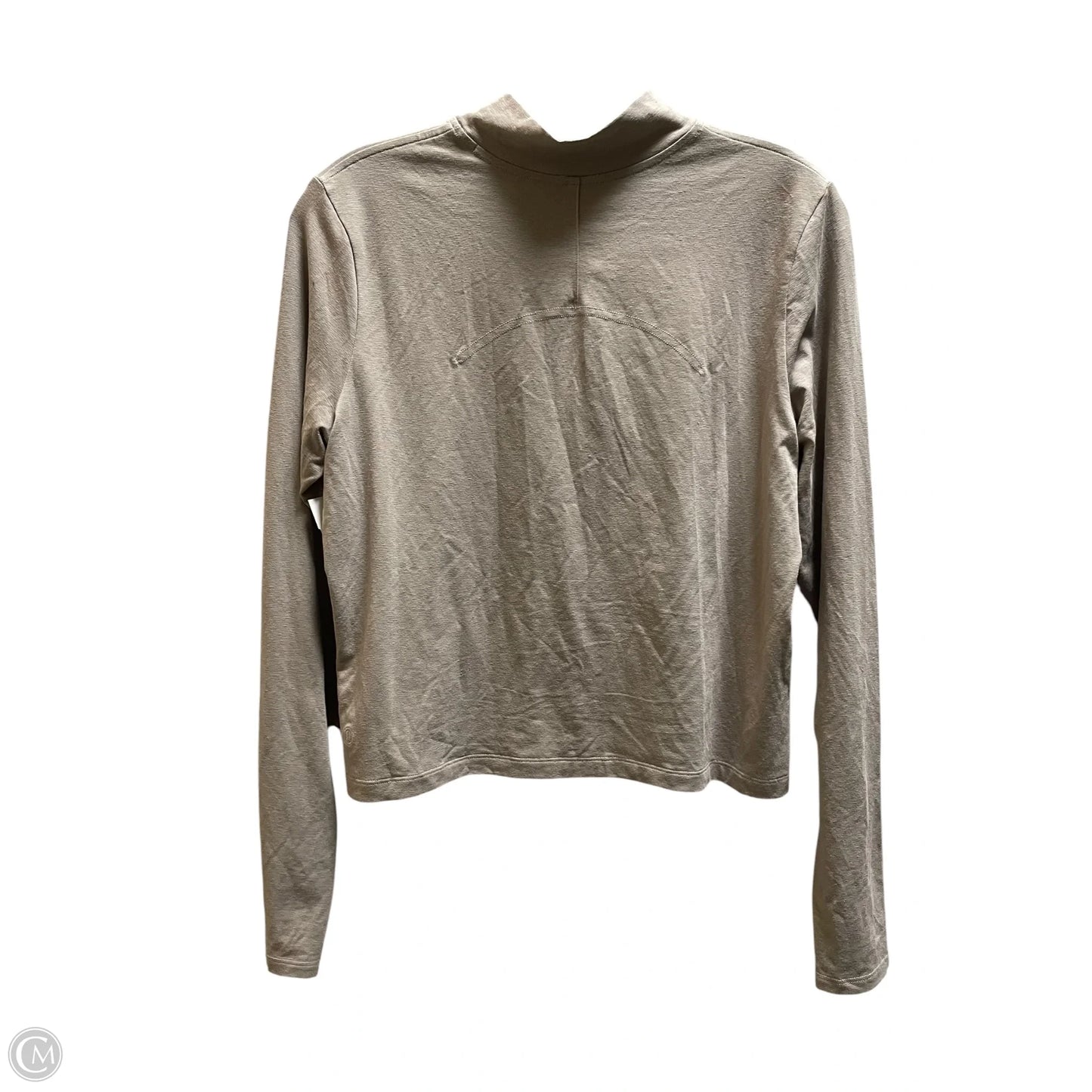 Top Long Sleeve By Lululemon In Tan, Size: 6
