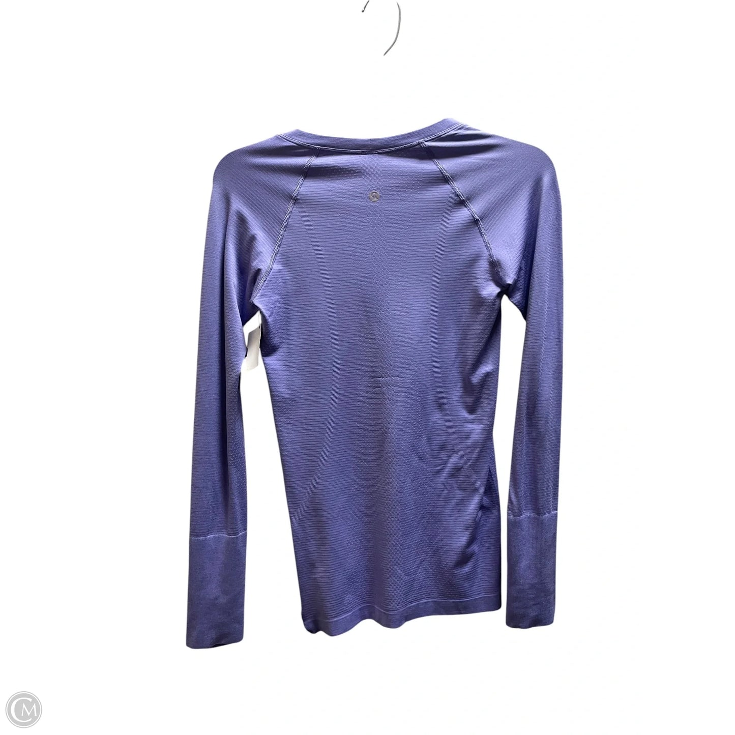 Athletic Top Long Sleeve Crewneck By Lululemon In Purple, Size: 4