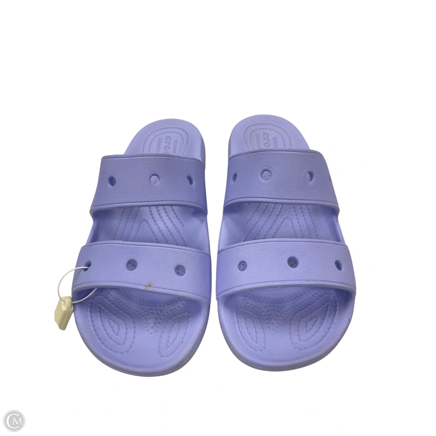 Sandals Flats By Crocs In Purple, Size: 9
