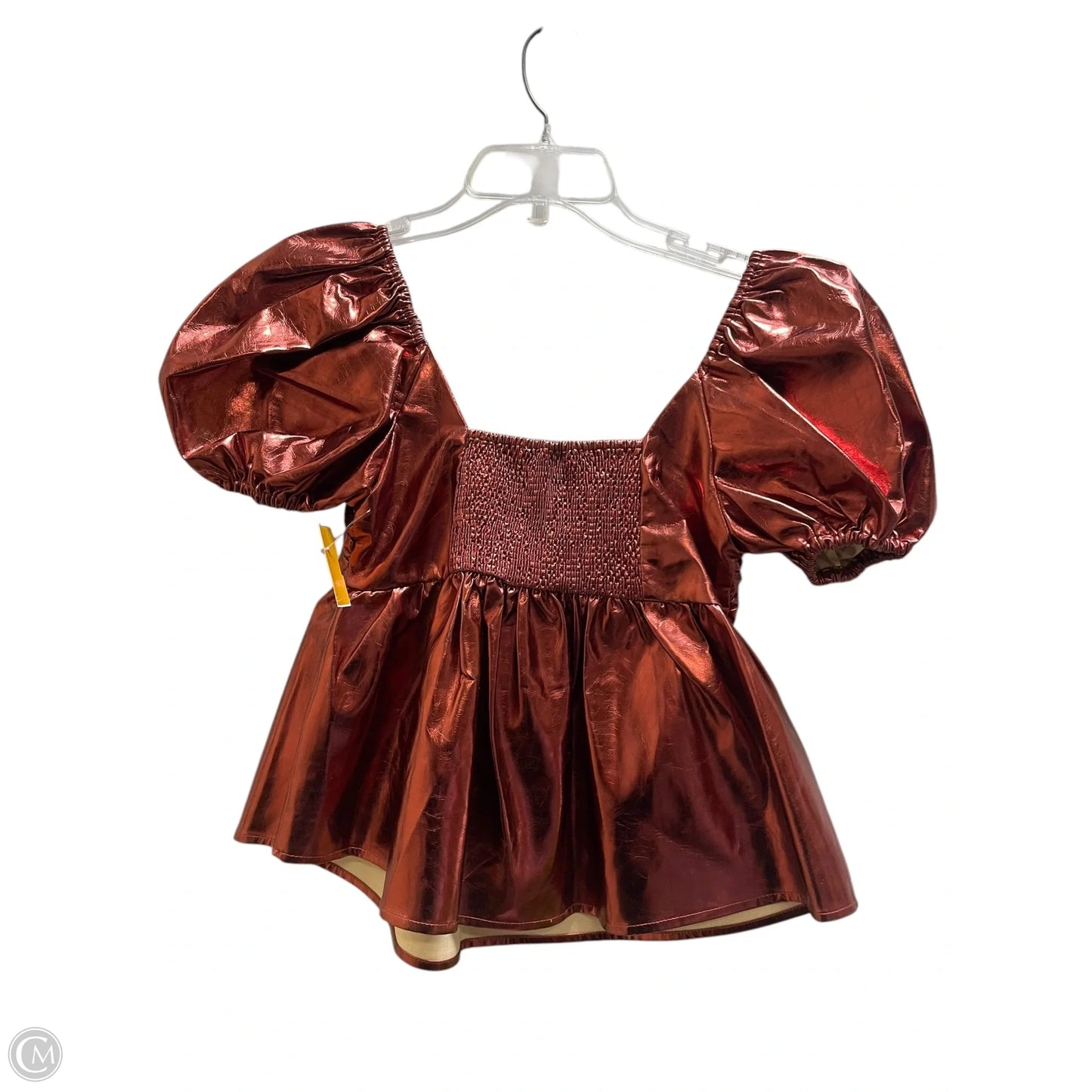 Top Short Sleeve By Buddy Love In Orange, Size: Xs