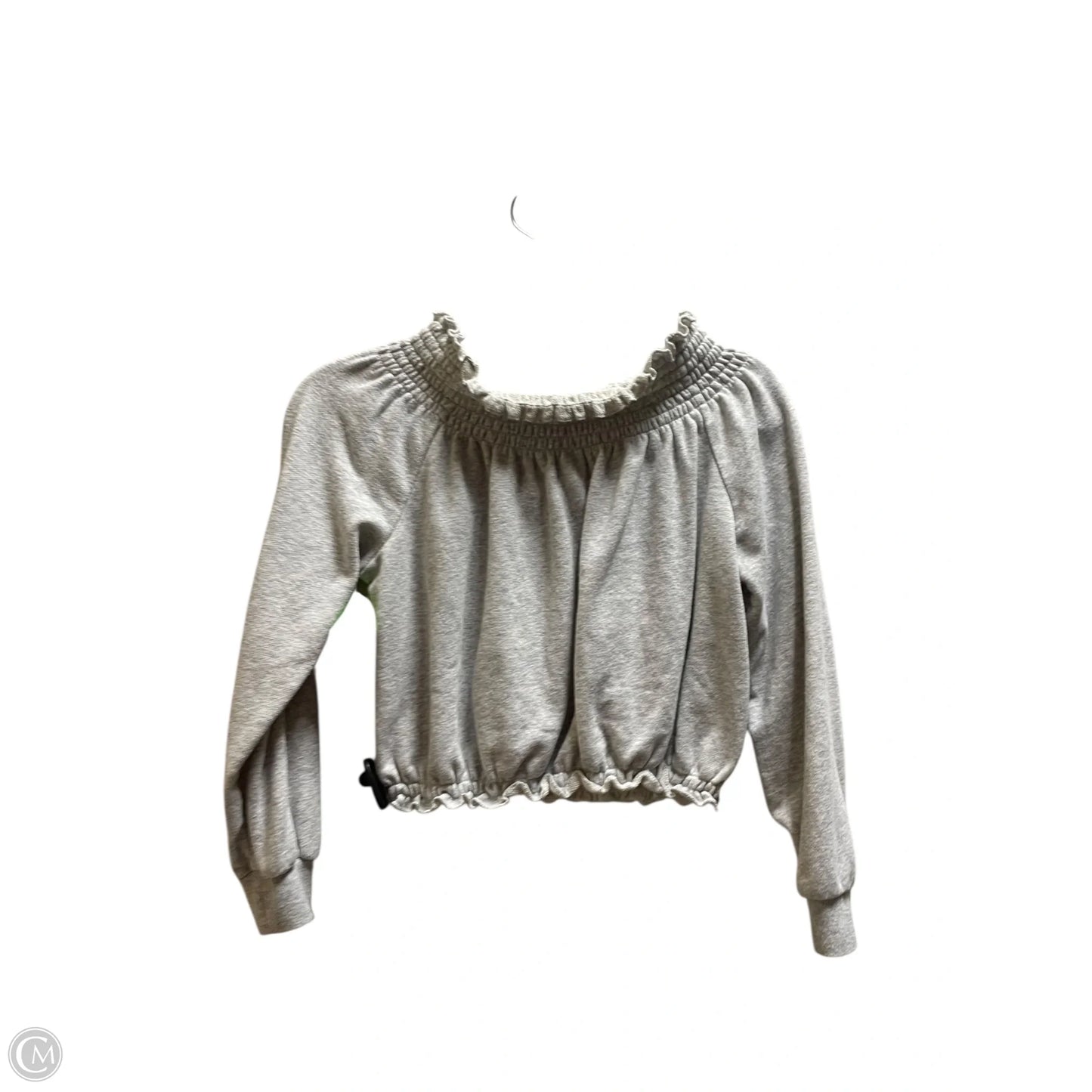 Top Long Sleeve By Garage In Grey, Size: S