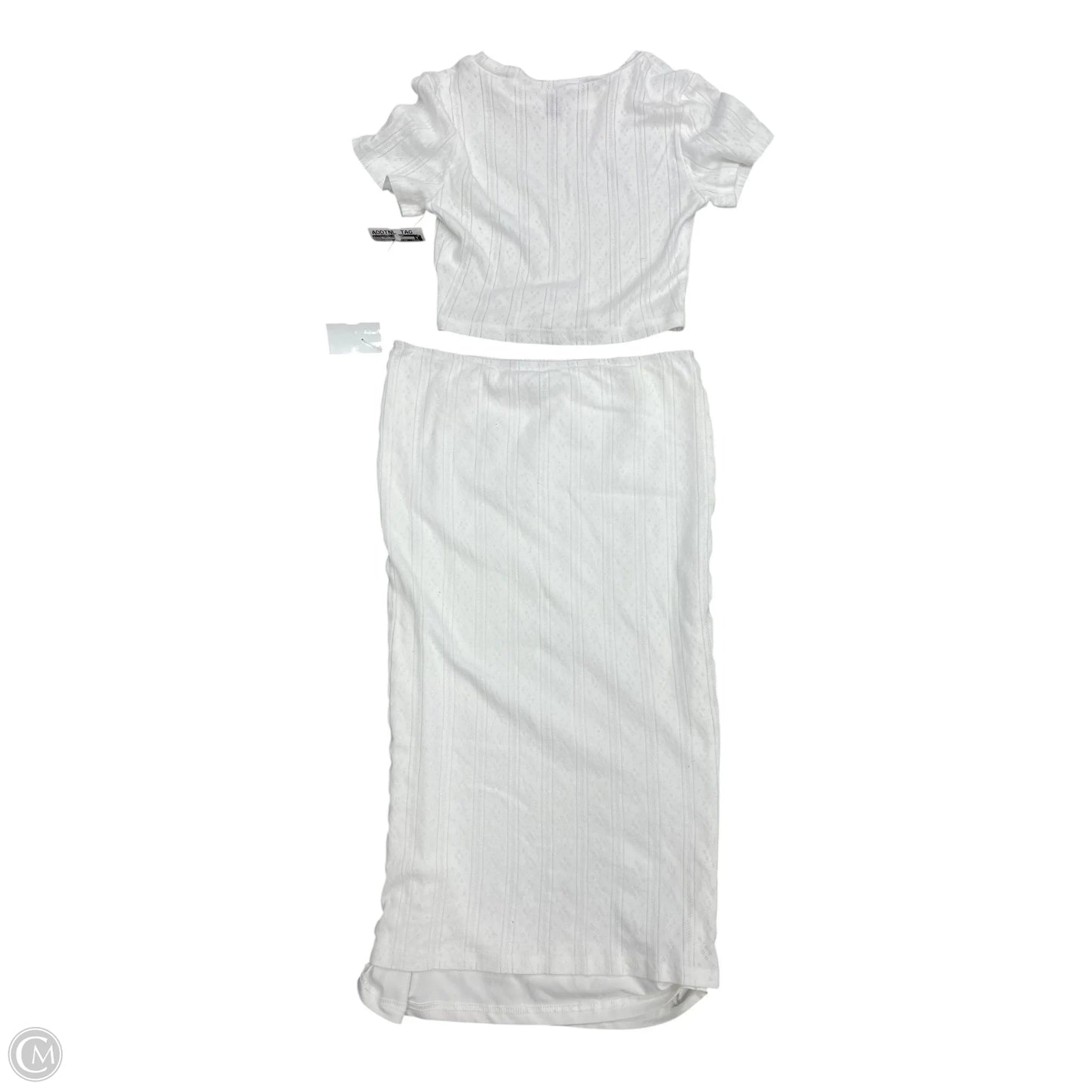 Skirt Set 2pc By Clothes Mentor In White, Size: S