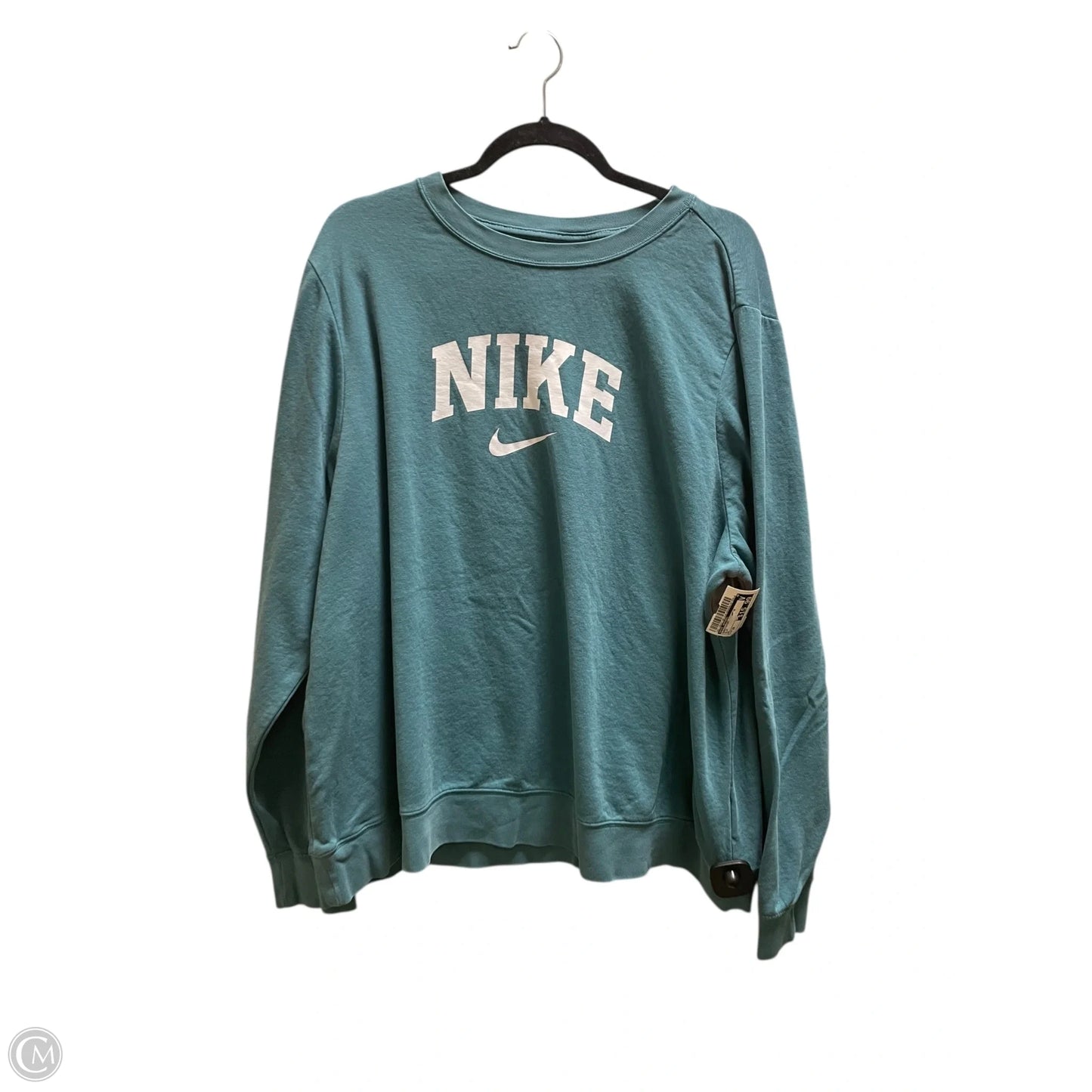 Sweatshirt Crewneck By Nike Apparel In Blue, Size: 2x