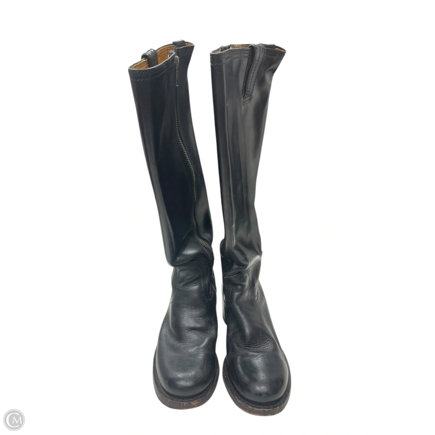 Boots Designer By Frye In Black, Size: 6.5