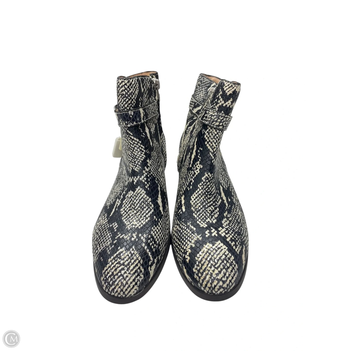Boots Designer By Coach In Snakeskin Print, Size: 9.5
