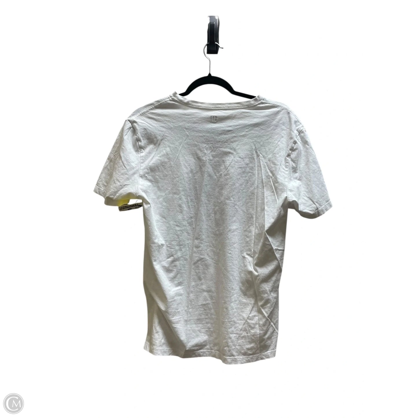 Top Short Sleeve By Gap In White, Size: M