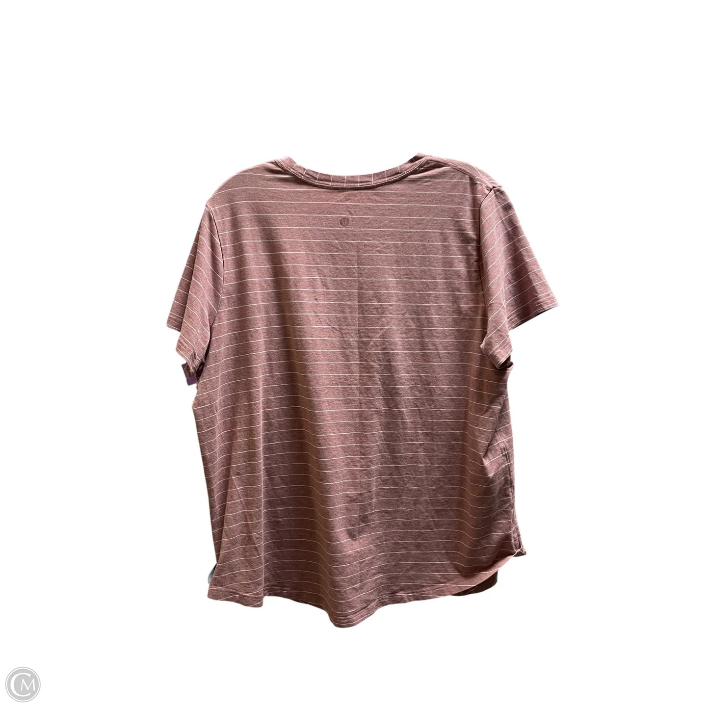 Athletic Top Short Sleeve By Lululemon In Red, Size: M