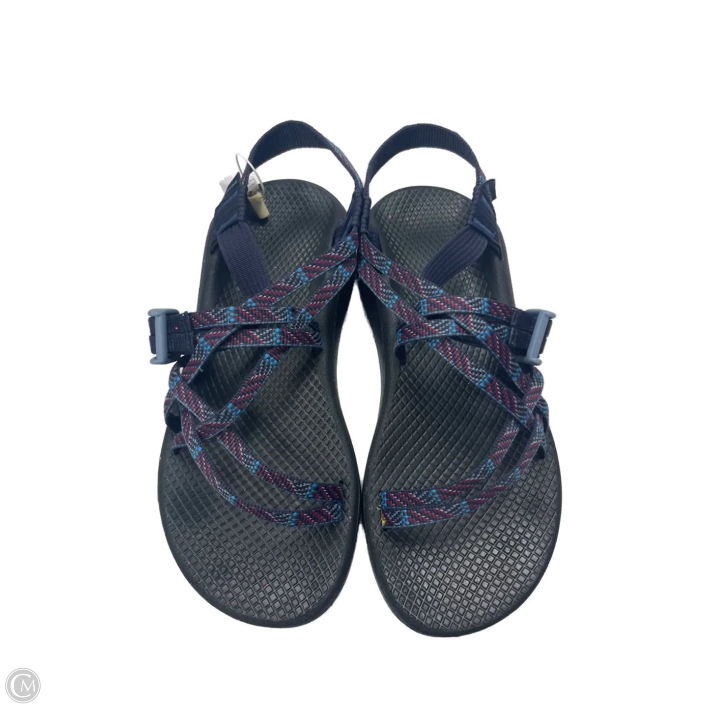 Sandals Flats By Chicos In Blue, Size: 8