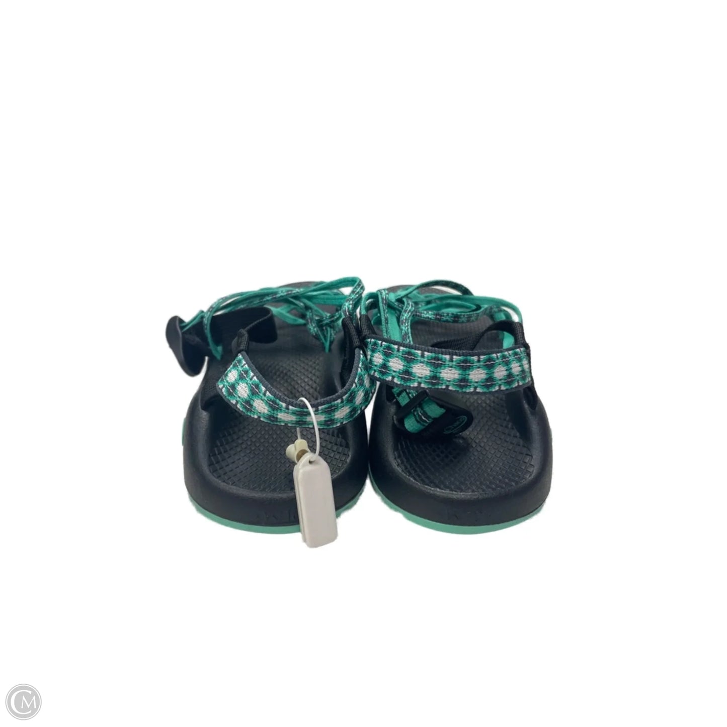 Sandals Flats By Chicos In Green, Size: 8