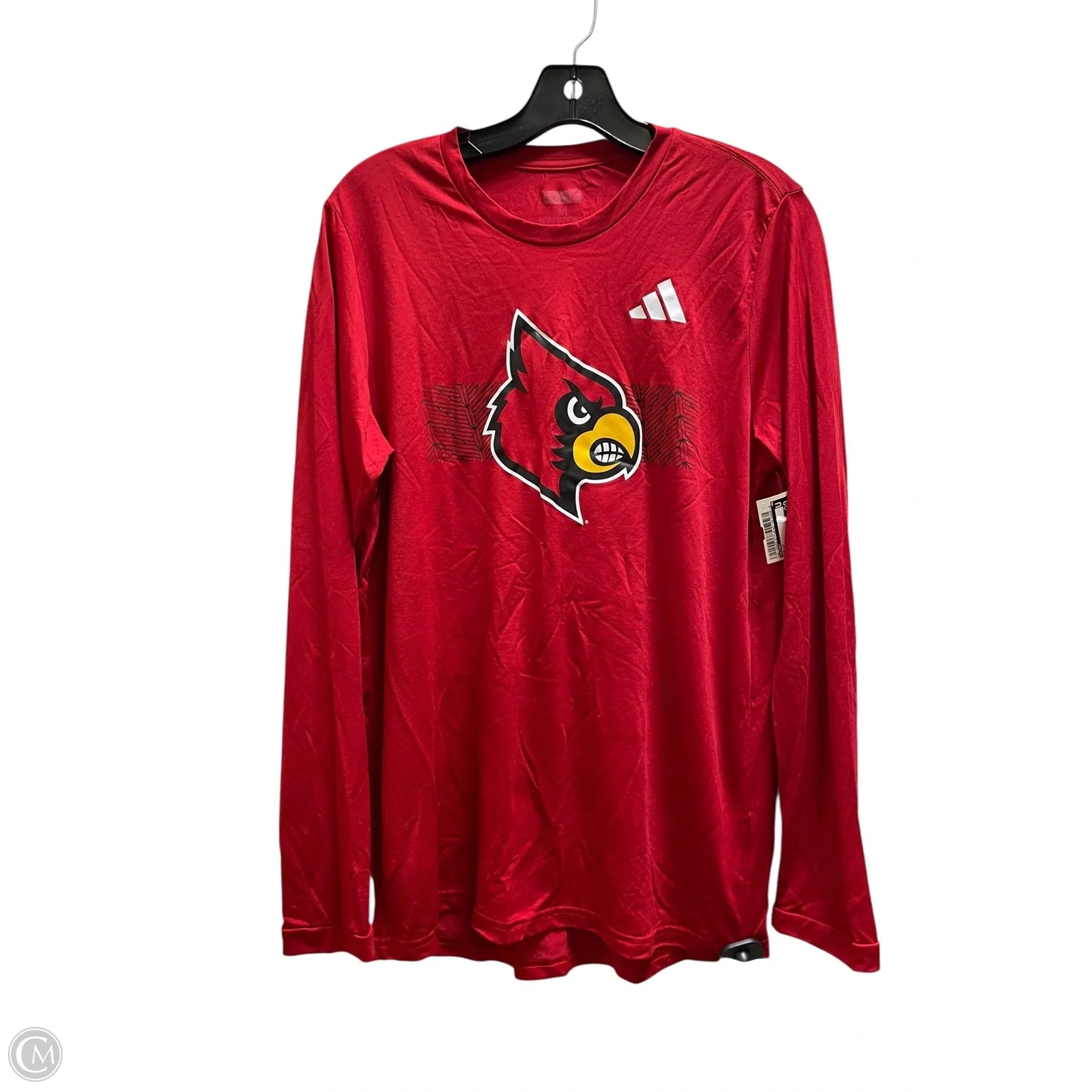 Top Long Sleeve By Adidas In Red, Size: M