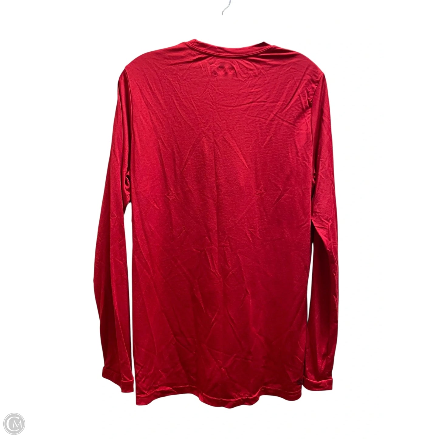 Top Long Sleeve By Adidas In Red, Size: M