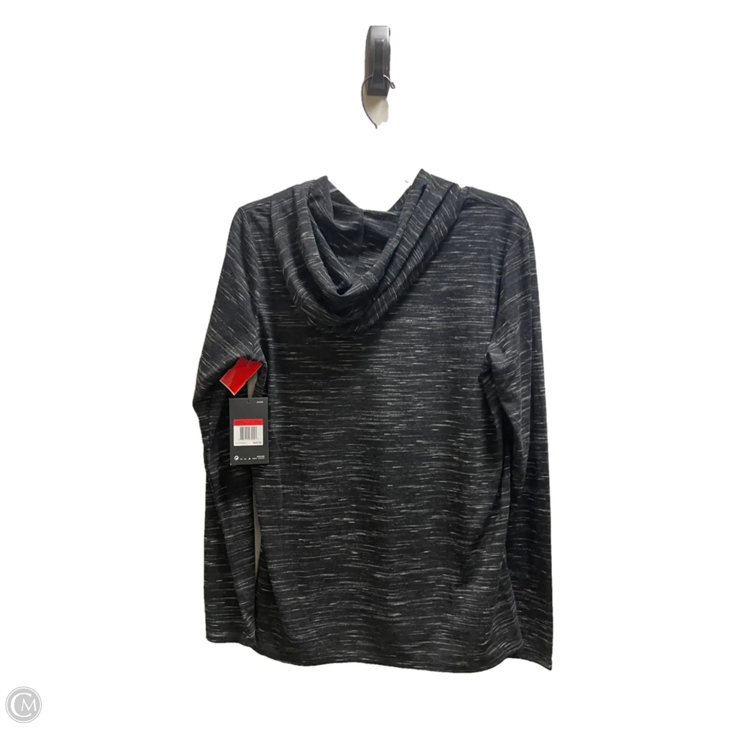 Athletic Sweatshirt Hoodie By Nike In Black, Size: L