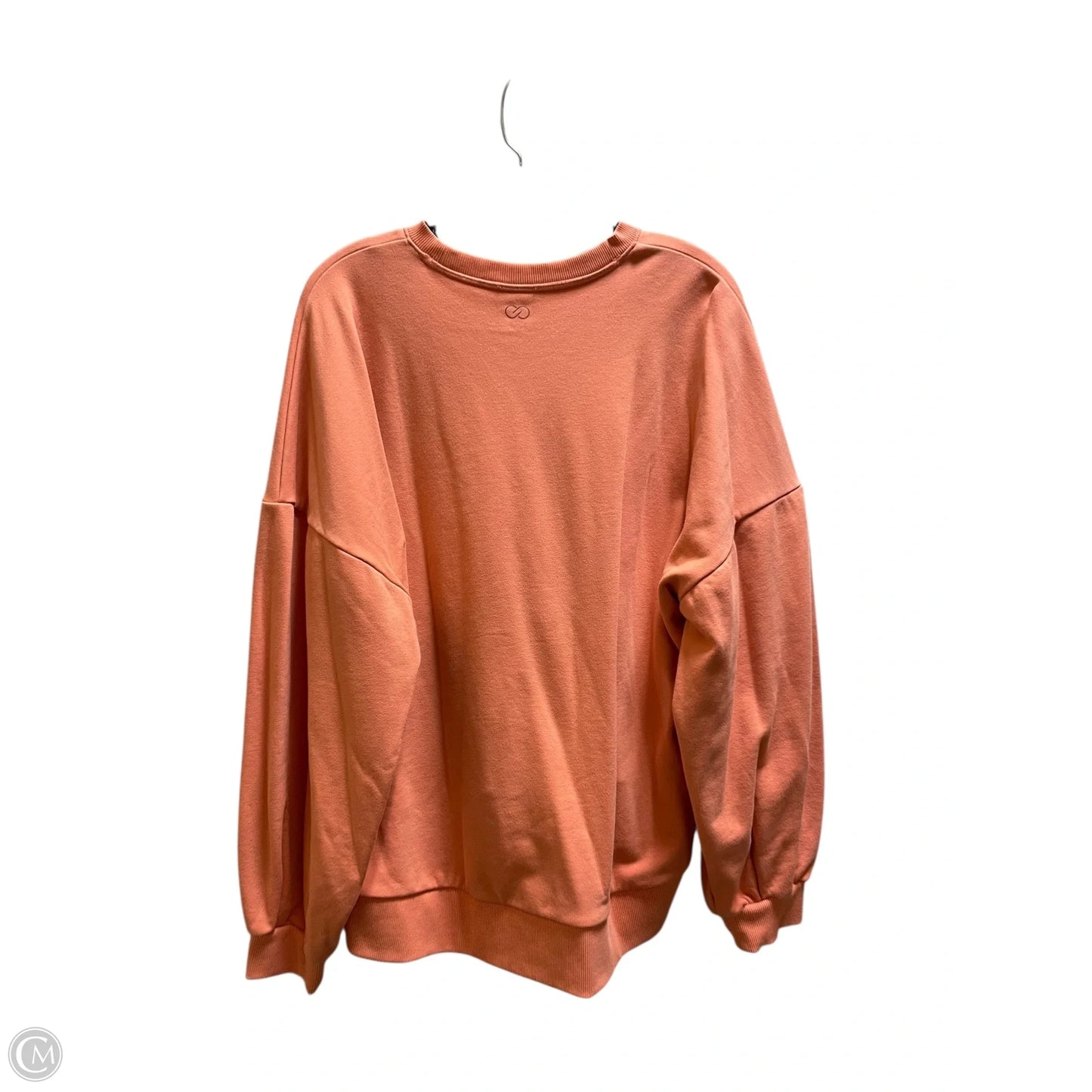 Sweatshirt Crewneck By Calia In Orange, Size: L
