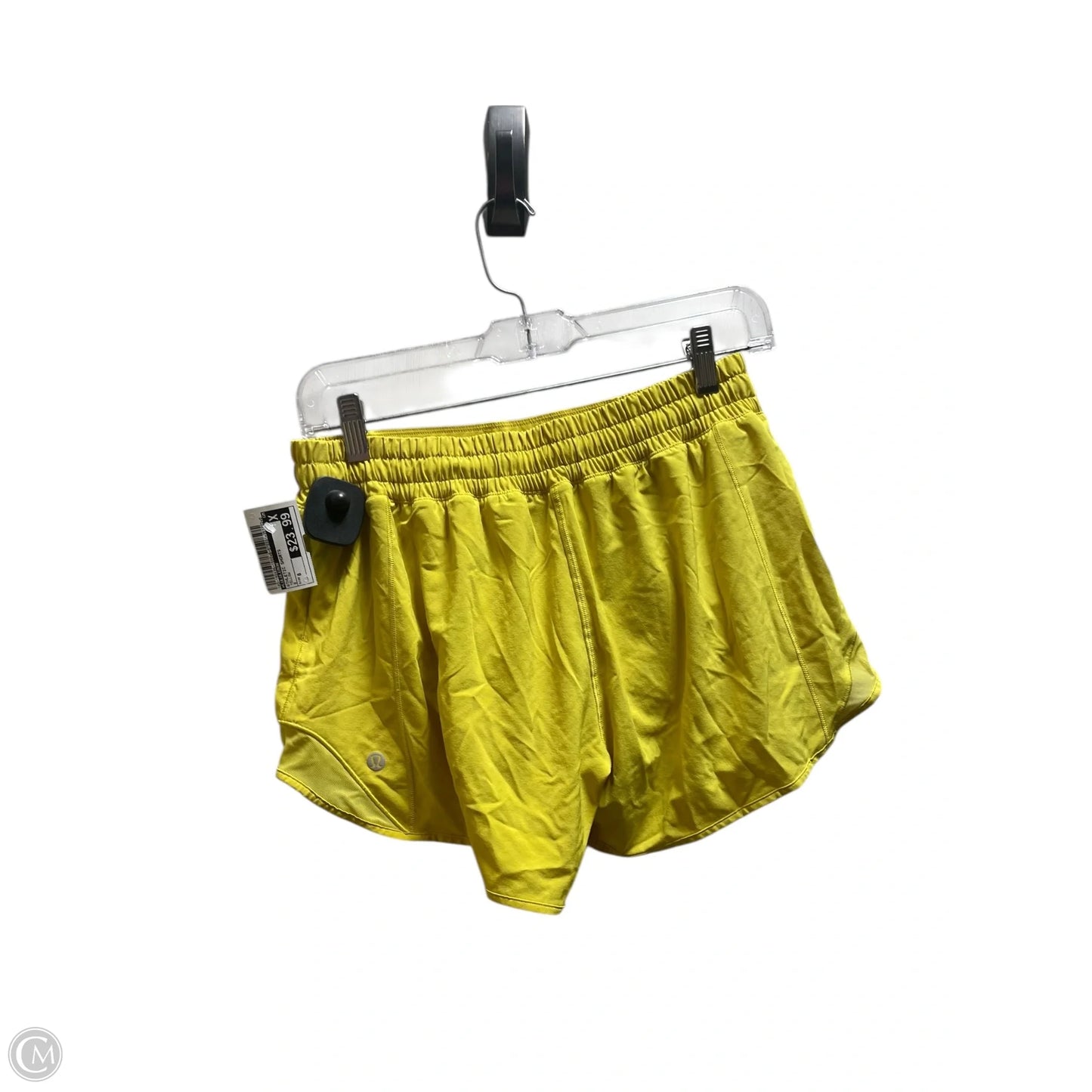 Athletic Shorts By Lululemon In Yellow, Size: 8