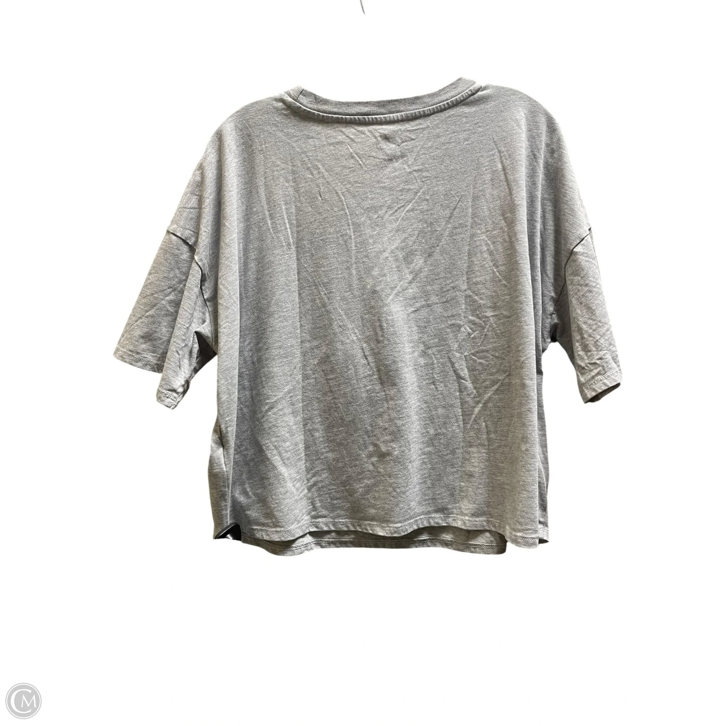 Top Short Sleeve By Disney In Grey, Size: M