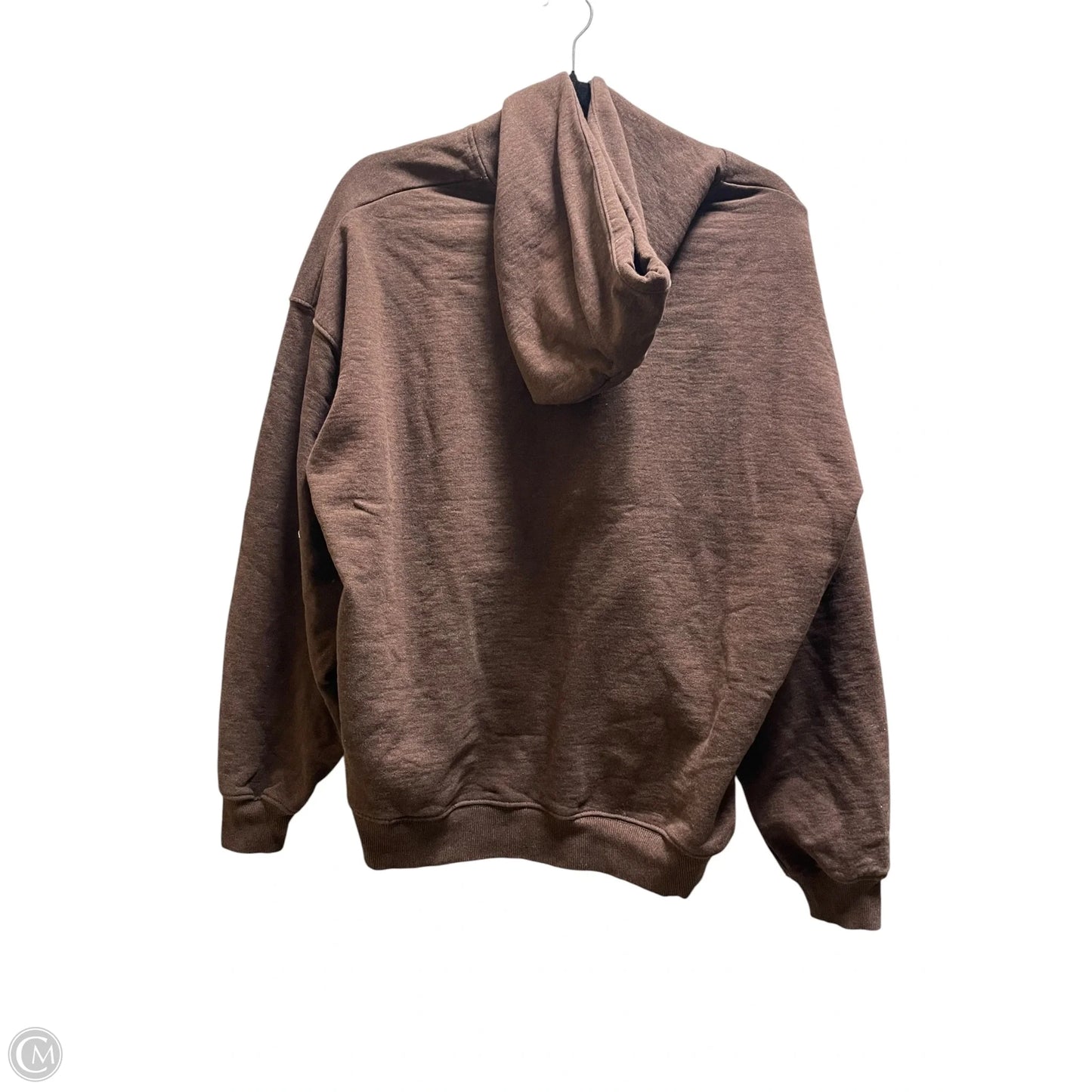 Sweatshirt Hoodie By Gym Shark In Brown, Size: M