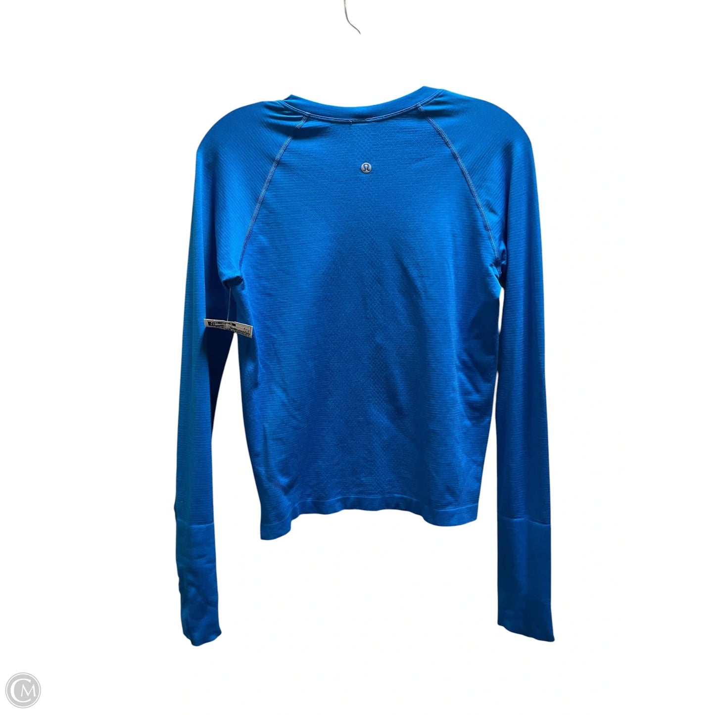 Athletic Top Long Sleeve Collar By Lululemon In Blue, Size: S