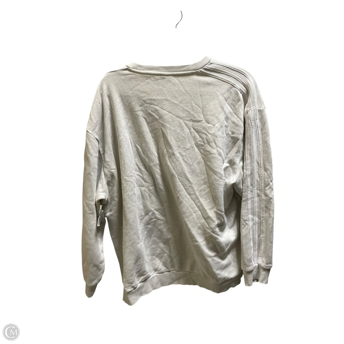 Sweatshirt Collar By Adidas In White, Size: M