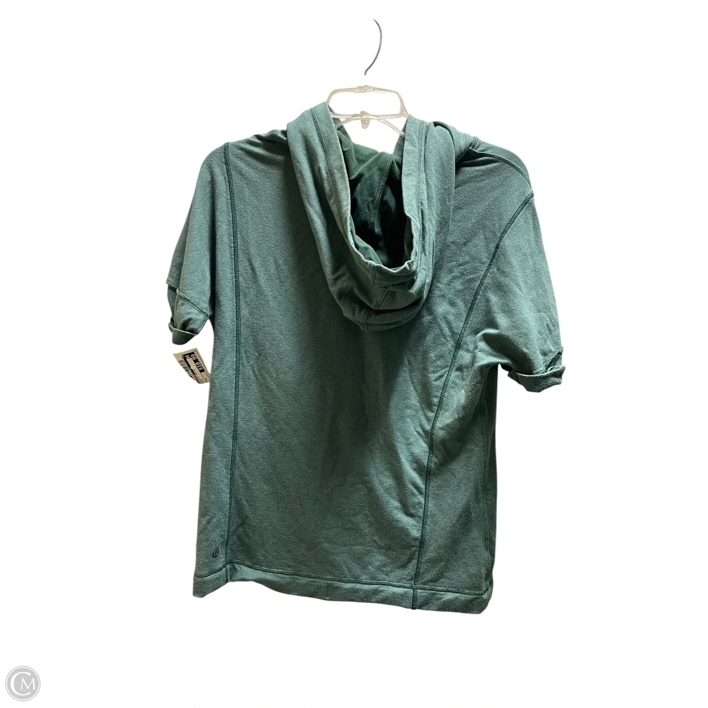 Athletic Top Short Sleeve By Lululemon In Green, Size: S