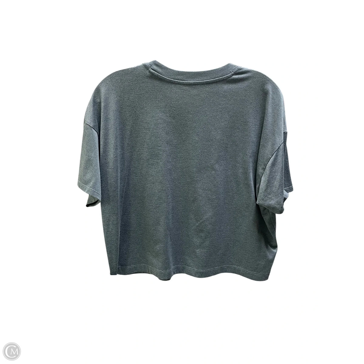 Athletic Top Short Sleeve By Vuori In Grey, Size: L