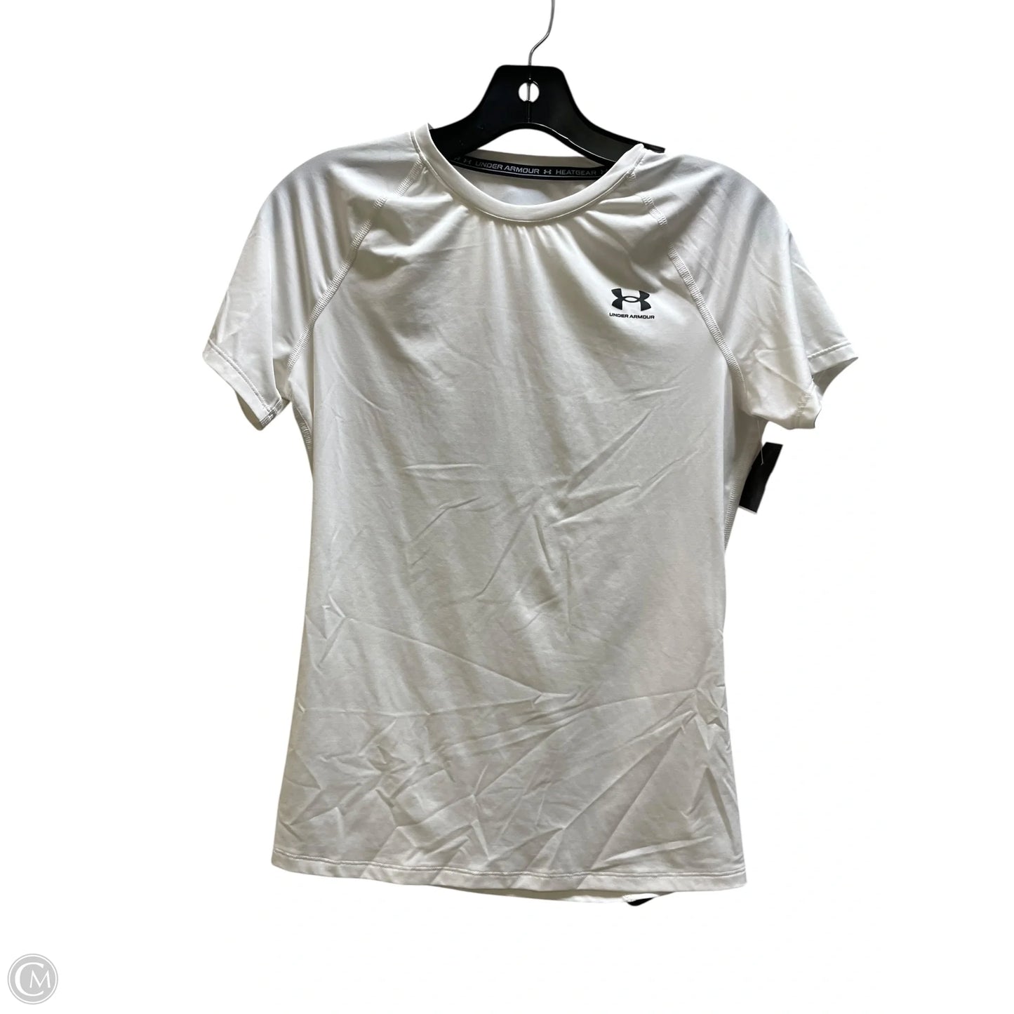 Top Short Sleeve By Under Armour In White, Size: M