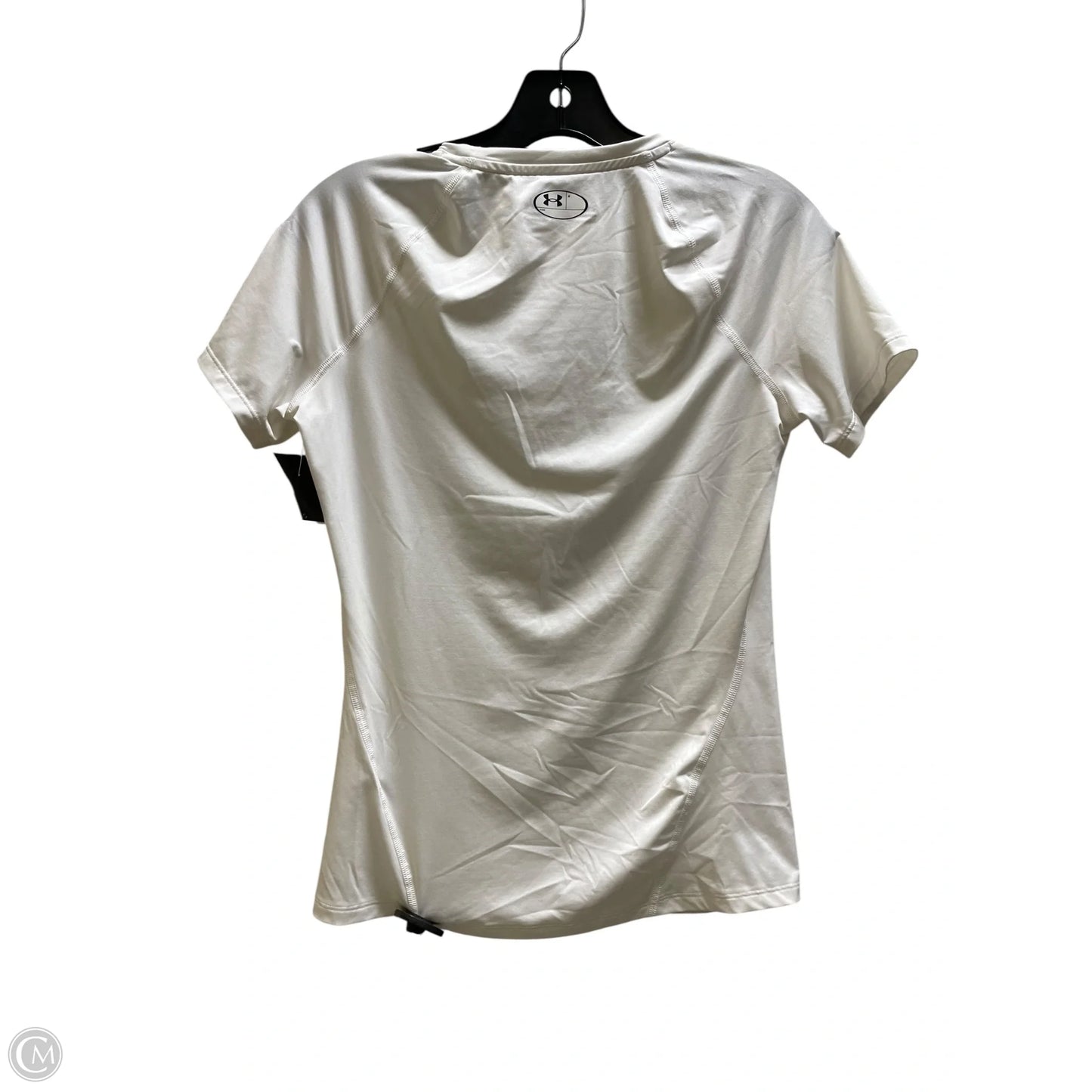 Top Short Sleeve By Under Armour In White, Size: M