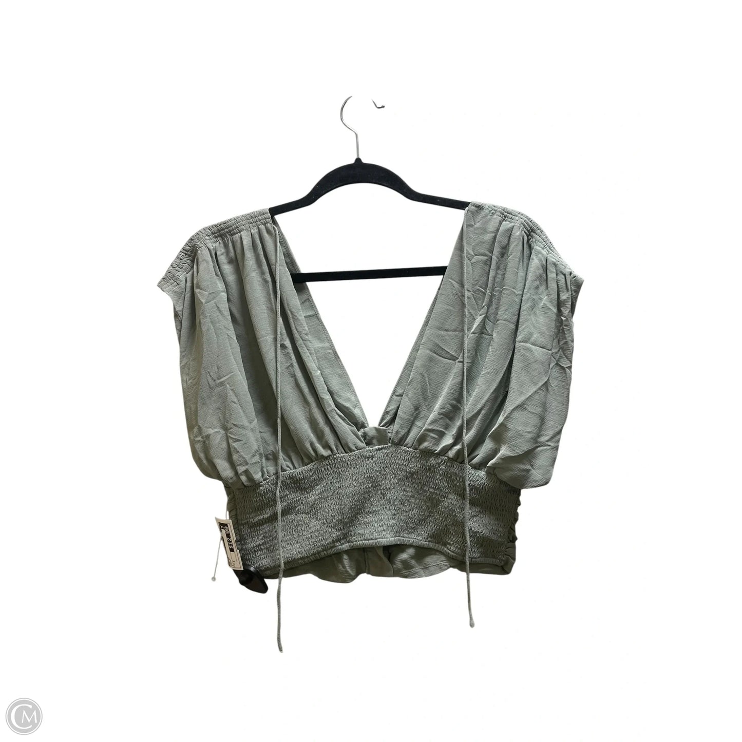 Top Short Sleeve By Free People In Green, Size: S