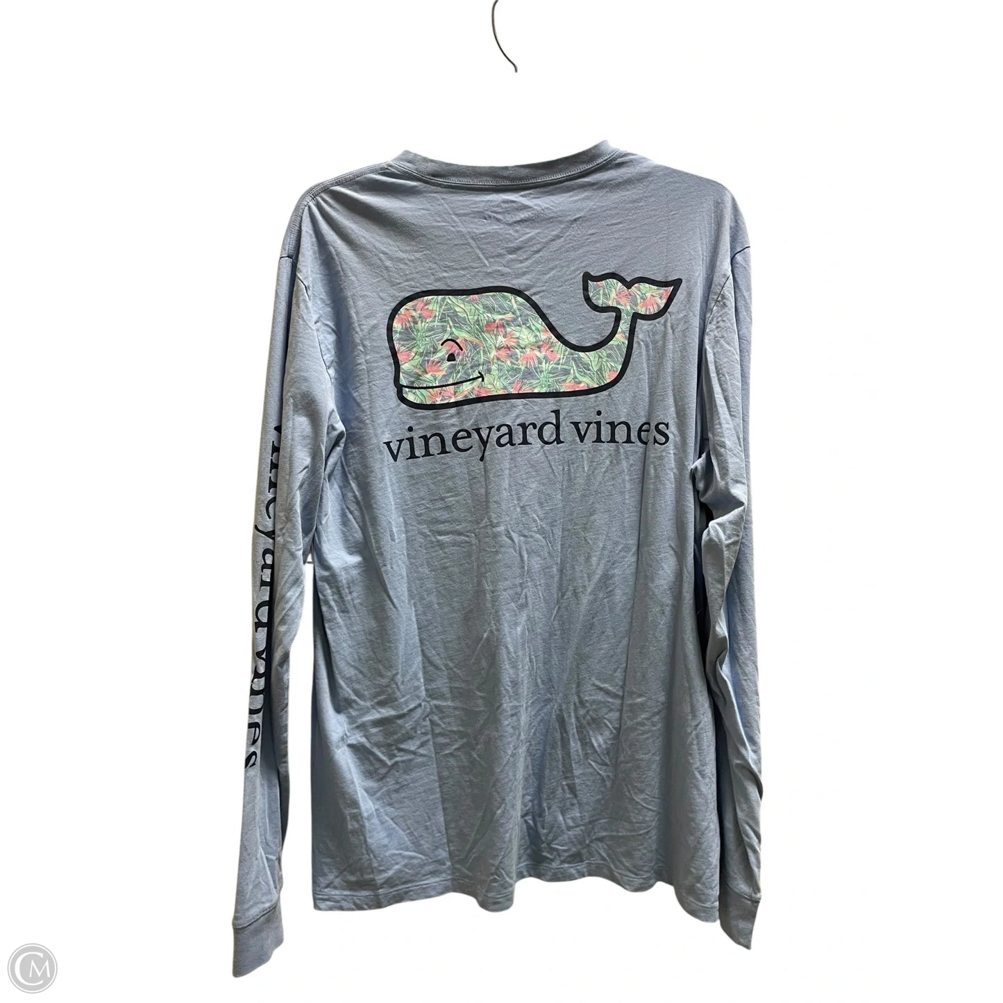 Top Long Sleeve By Vineyard Vines In Blue, Size: M