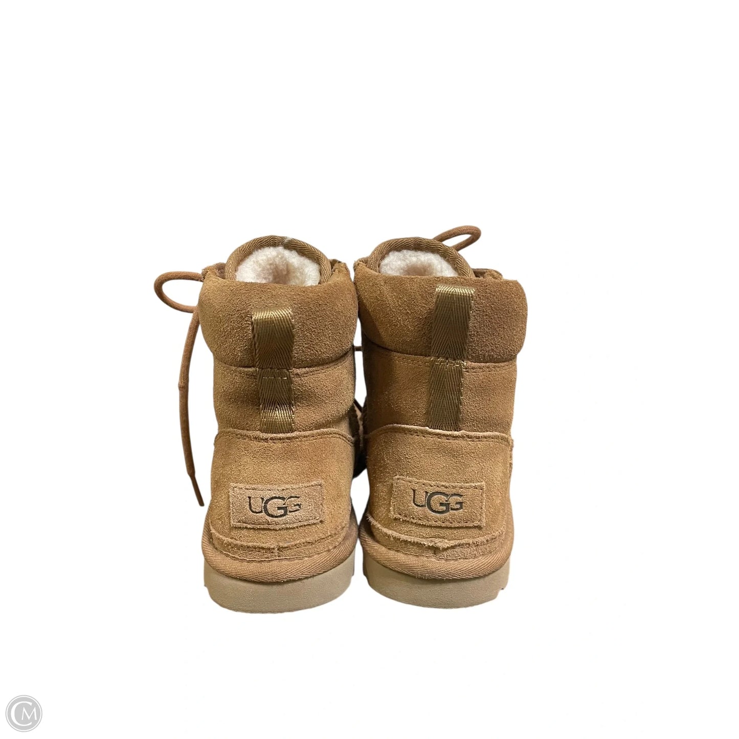 Slippers Designer By Ugg In Brown, Size: 6