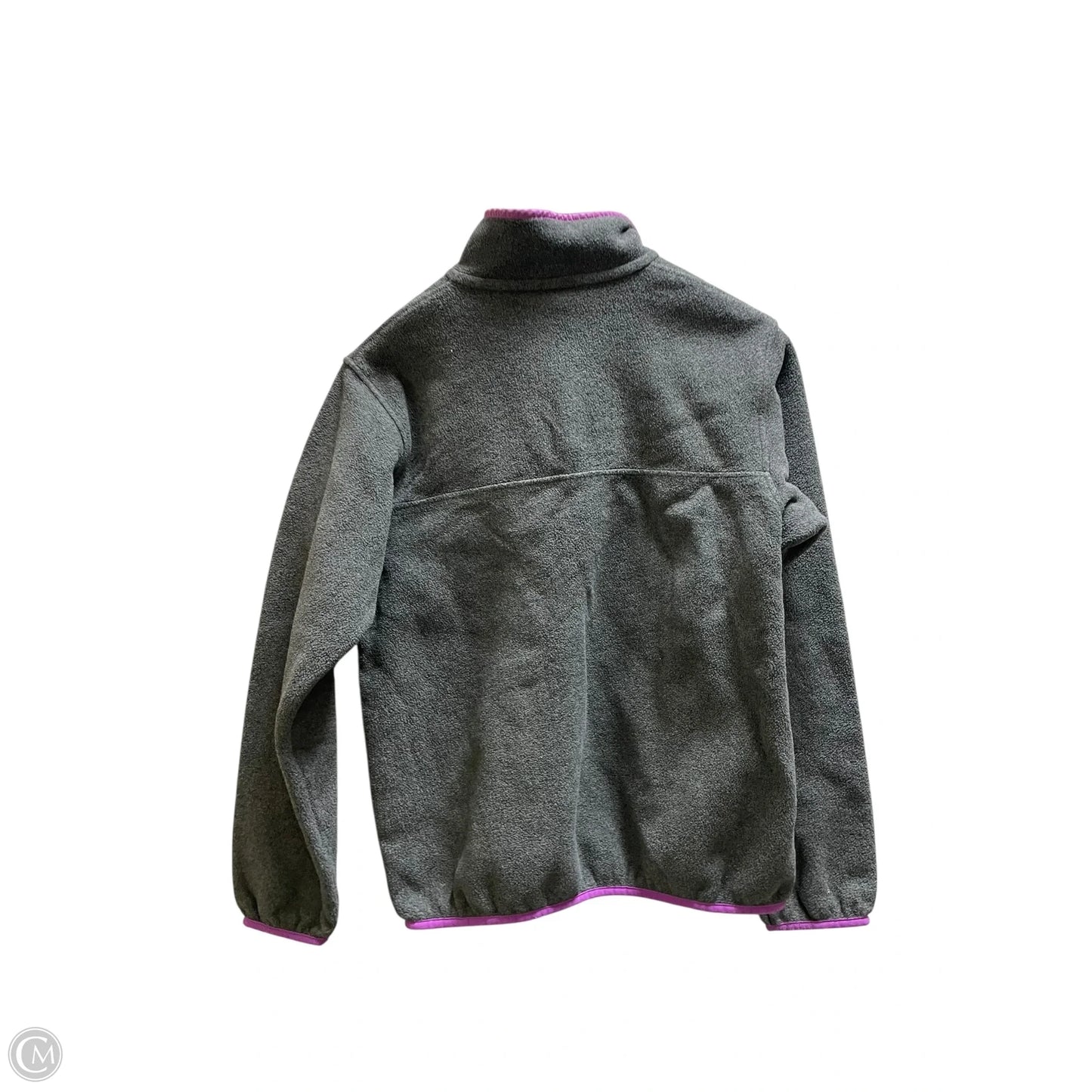 Jacket Fleece By Patagonia In Grey, Size: M