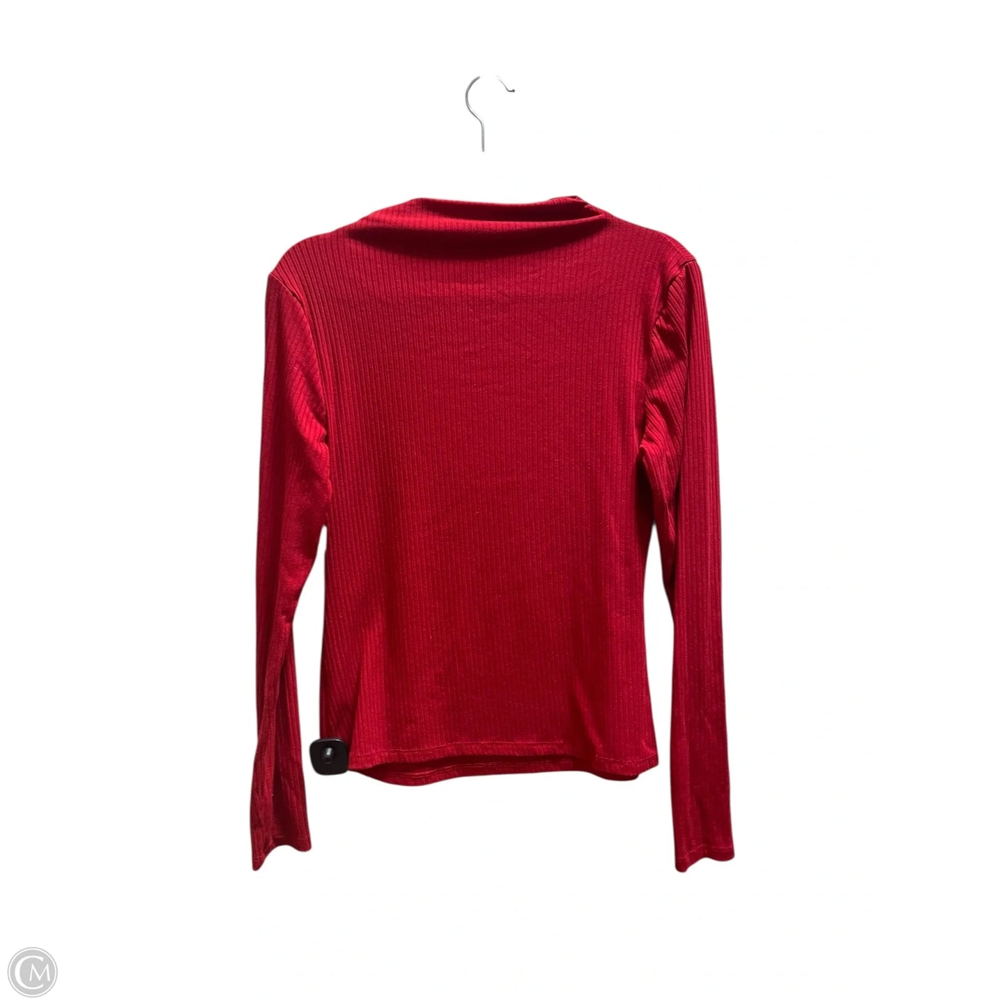 Top Long Sleeve By A New Day In Red, Size: M